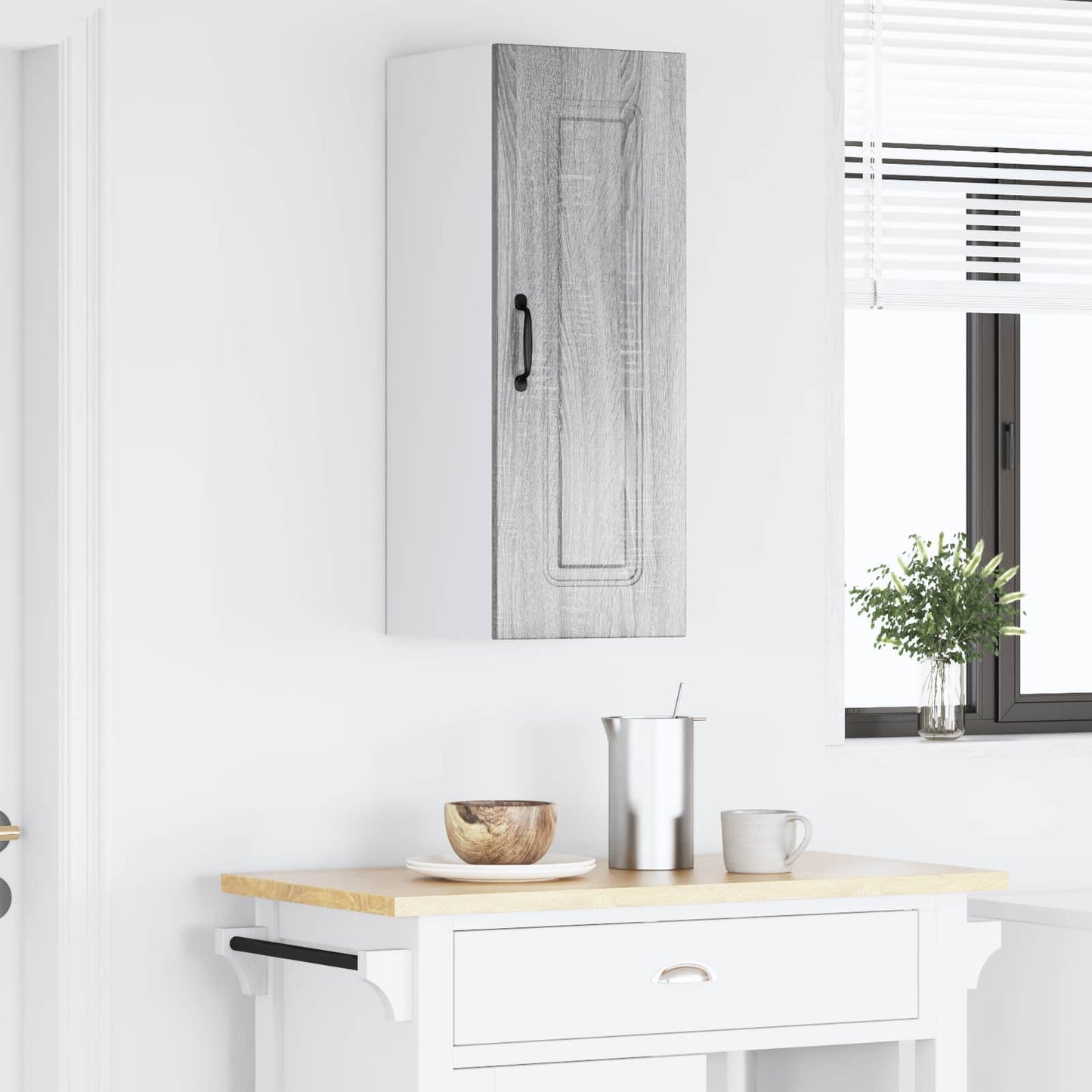 Vaatwasserpaneel met opslag Kalmar Grijs Sonoma 30 x 31 x 80 cm is nu te koop bij PeponiXL, paradijselijk wonen!