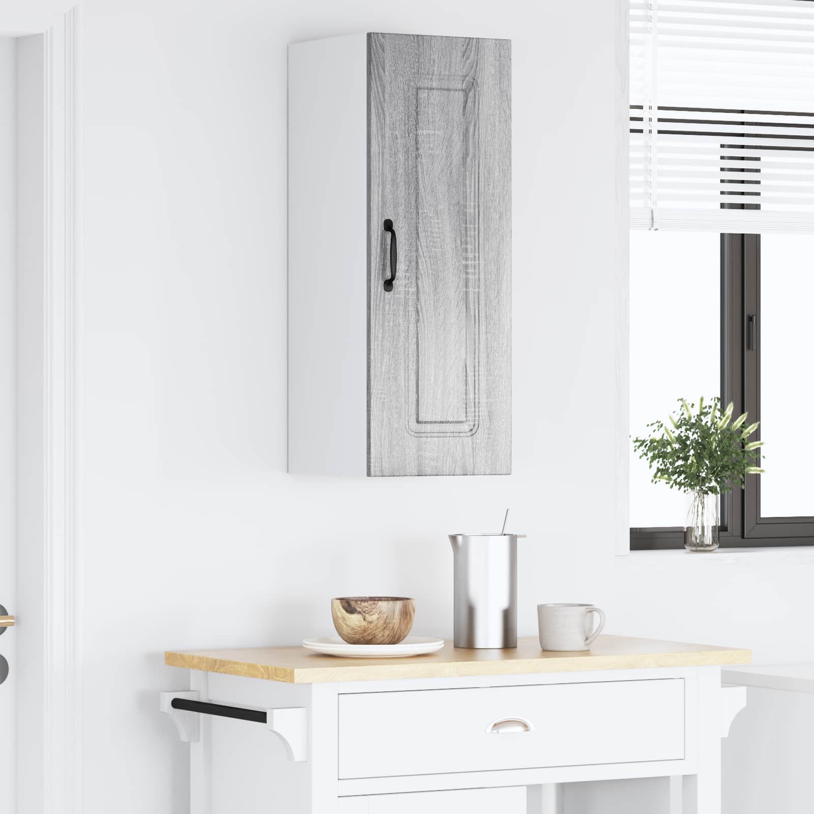 Vaatwasserpaneel met opslag Kalmar Grijs Sonoma 30 x 31 x 80 cm is nu te koop bij PeponiXL, paradijselijk wonen!