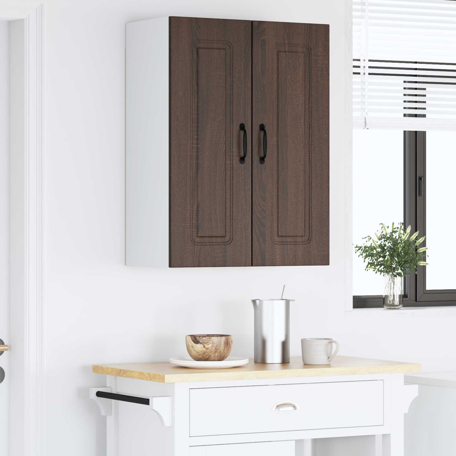 Vaatwasserpaneel Kalmar 2 pcs Bruin Eiken 30 x 31 x 80 cm is nu te koop bij PeponiXL, paradijselijk wonen!