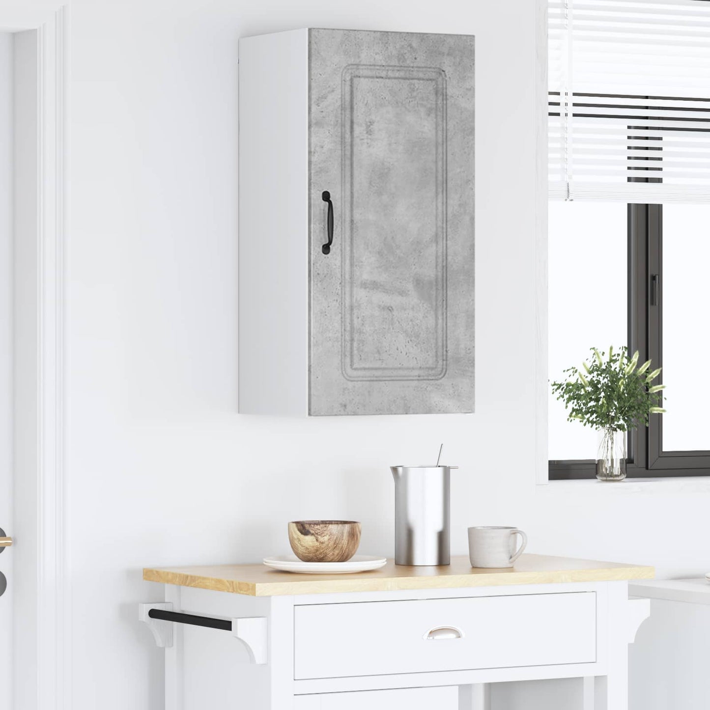 Vaatwasserpaneel met opslag Kalmar Beton Grijs 40 x 31 x 80 cm is nu te koop bij PeponiXL, paradijselijk wonen!