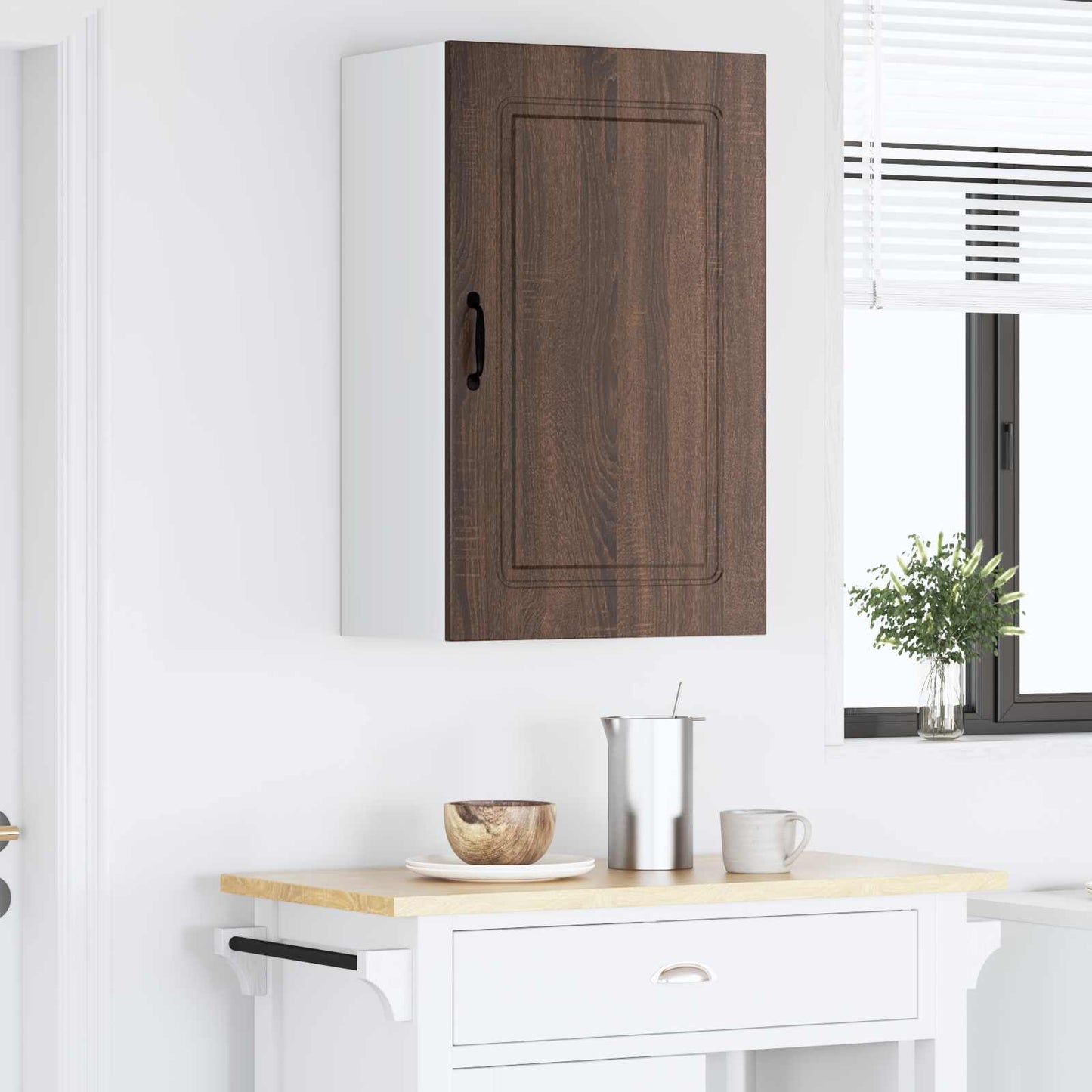 Vaatwasserpaneel met opslag Kalmar Bruin Eiken 50 x 31 x 80 cm is nu te koop bij PeponiXL, paradijselijk wonen!