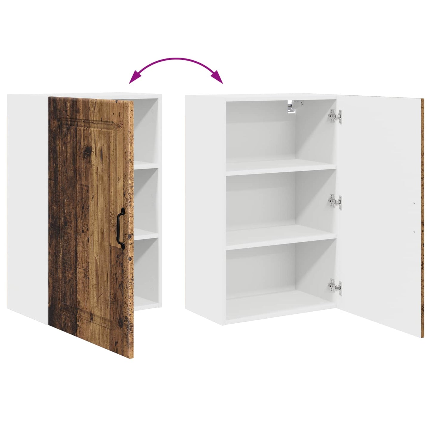 Vaatwasserpaneel Kalmar Oudhout 50 x 31 x 80 cm Bewerkt hout is nu te koop bij PeponiXL, paradijselijk wonen!