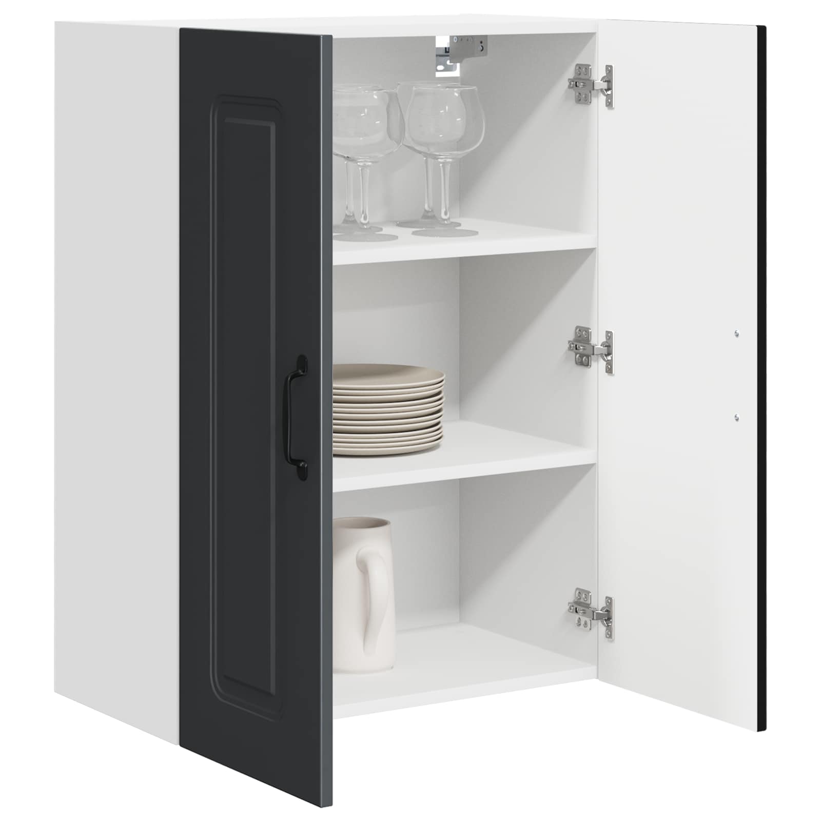 Vaatwasserpaneel Kalmar Zwart 60 x 31 x 80 cm Bewerkt hout is nu te koop bij PeponiXL, paradijselijk wonen!