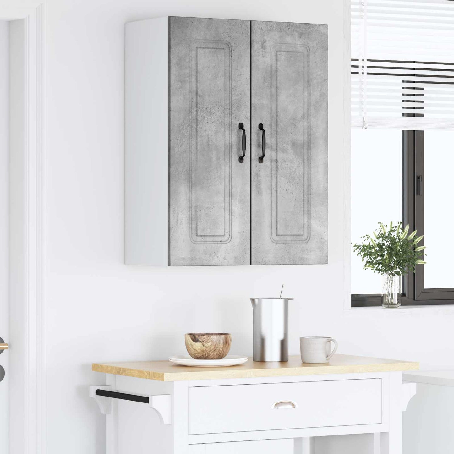 Vaatwasserpaneel met opslag Kalmar Beton Grijs 60 x 31 x 80 cm is nu te koop bij PeponiXL, paradijselijk wonen!