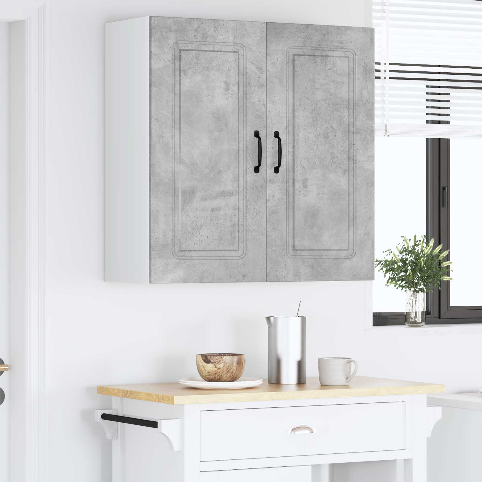 Vaatwasserpaneel met opslag Kalmar Beton Grijs 80 x 31 x 80 cm is nu te koop bij PeponiXL, paradijselijk wonen!