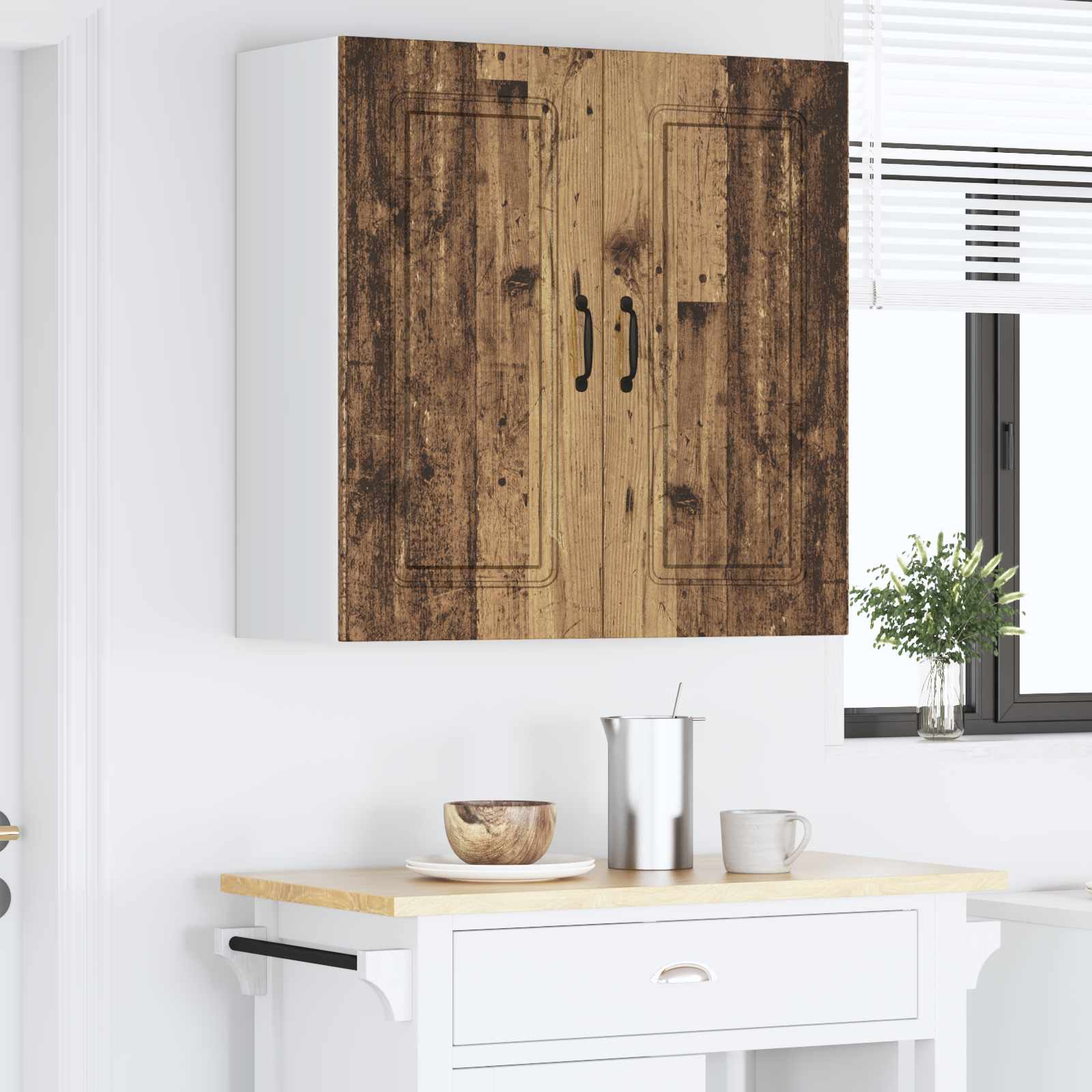 Vaatwasserpaneel Kalmar Oudhout 80 x 31 x 80 cm Bewerkt hout is nu te koop bij PeponiXL, paradijselijk wonen!