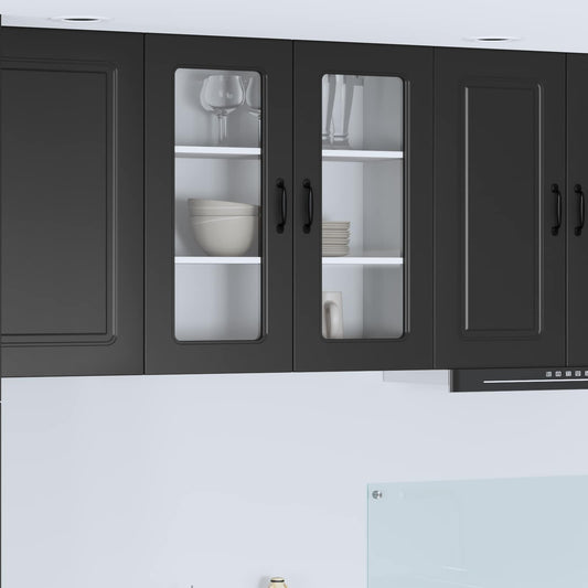 Vaatwasserpaneel Kalmar Zwart 80 x 31 x 80 cm Bewerkt hout is nu te koop bij PeponiXL, paradijselijk wonen!
