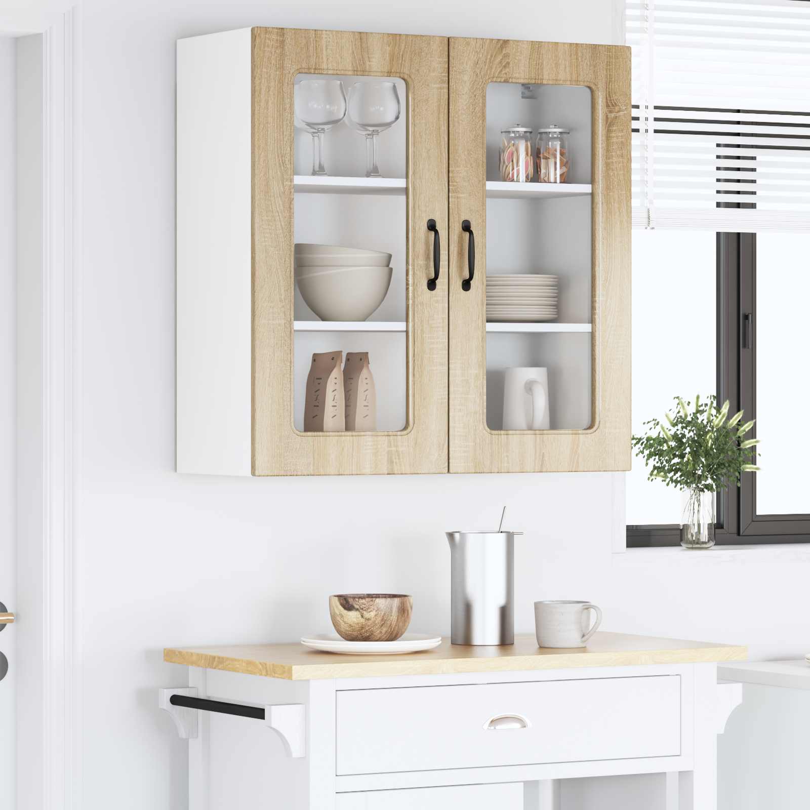 Vaatwasserpaneel met opslag Kalmar Sonoma Eiken 80 x 31 x 80 cm is nu te koop bij PeponiXL, paradijselijk wonen!