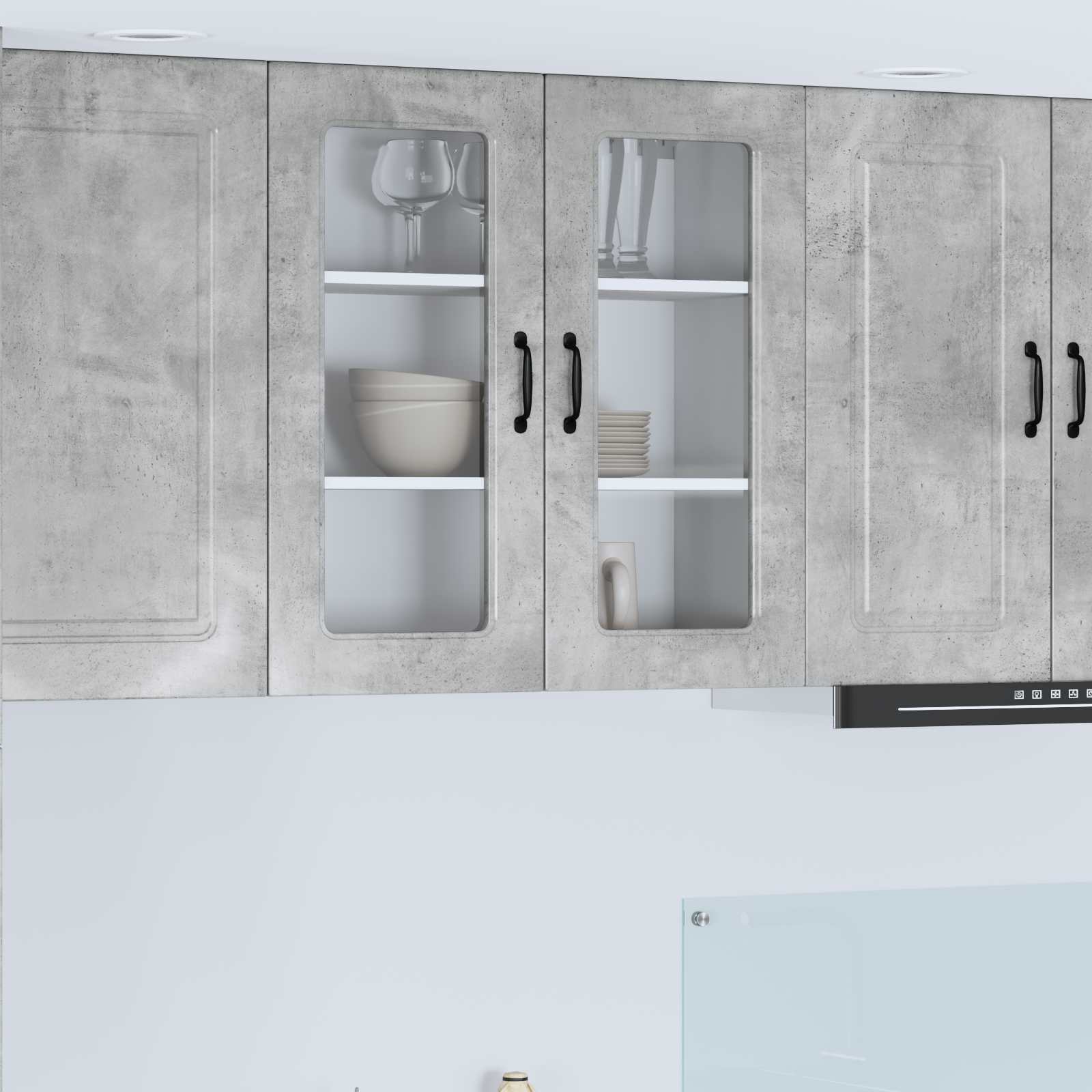 Vaatwasserpaneel met opslag Kalmar Beton Grijs 80 x 31 x 80 cm is nu te koop bij PeponiXL, paradijselijk wonen!