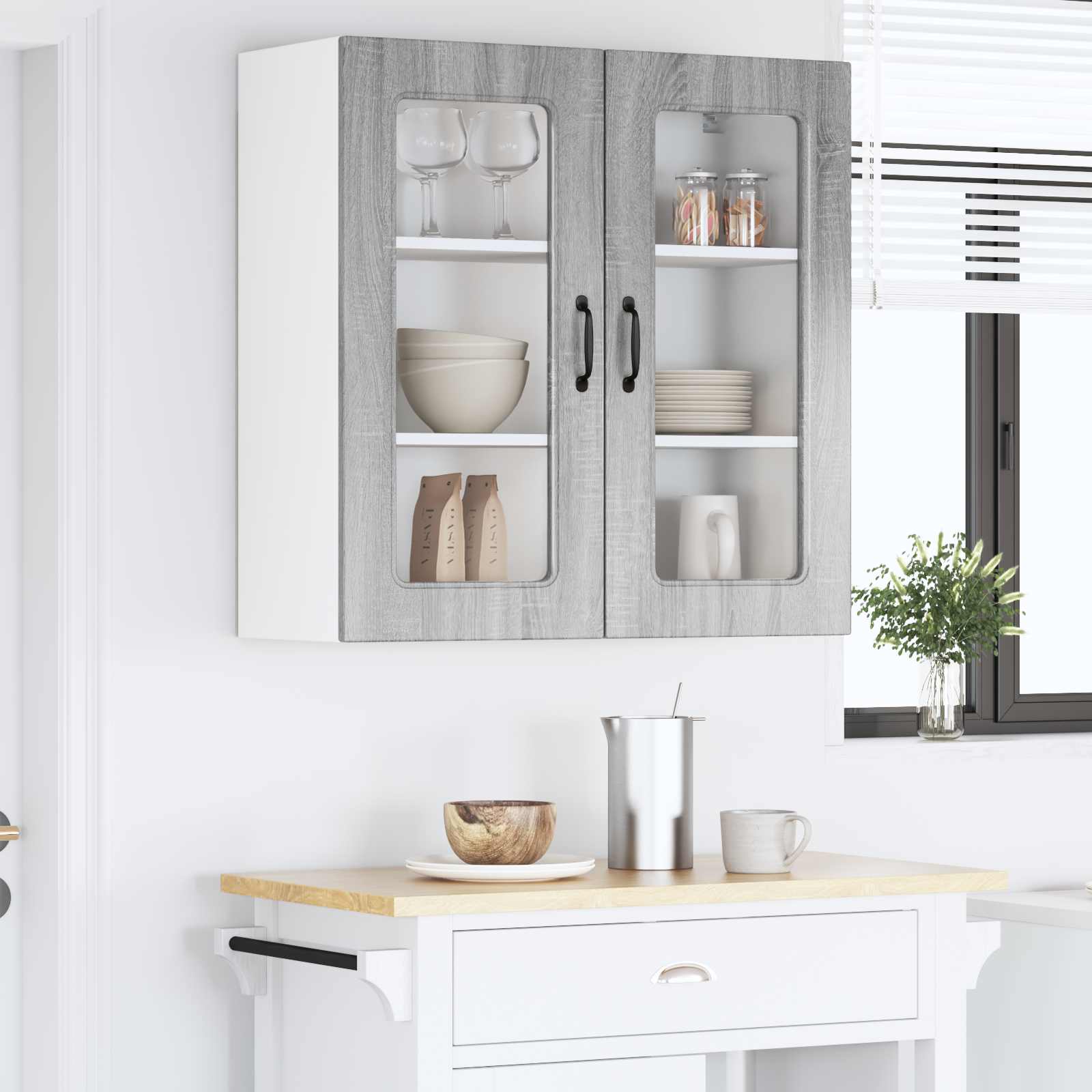 Vaatwasserpaneel met opslag Kalmar Grijs Sonoma 80 x 31 x 80 cm is nu te koop bij PeponiXL, paradijselijk wonen!