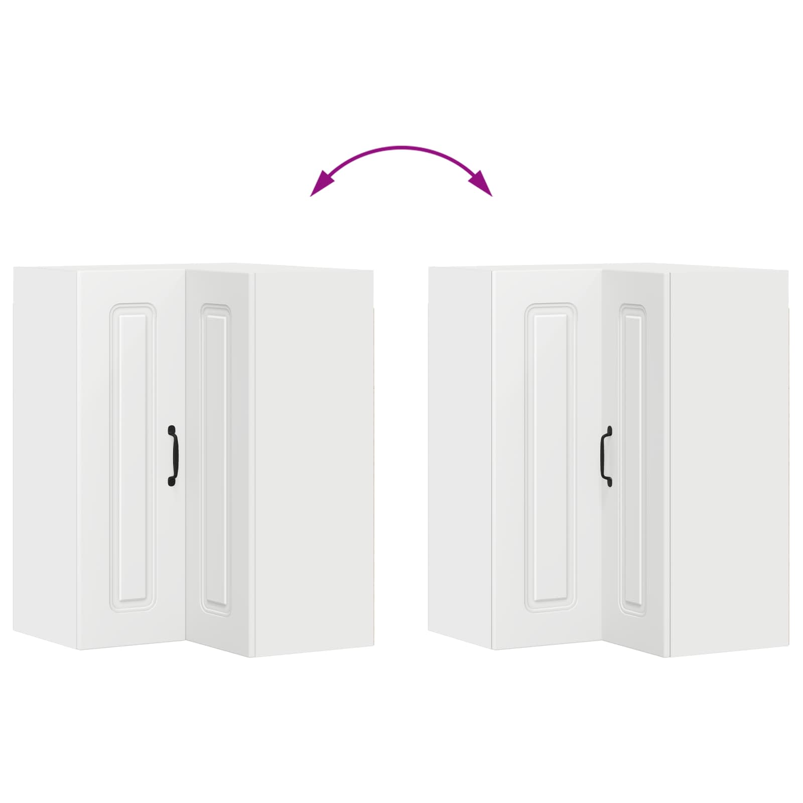 Keukenkast met opslag Kalmar Wit 57 x 57 x 80 cm Bewerkt hout is nu te koop bij PeponiXL, paradijselijk wonen!