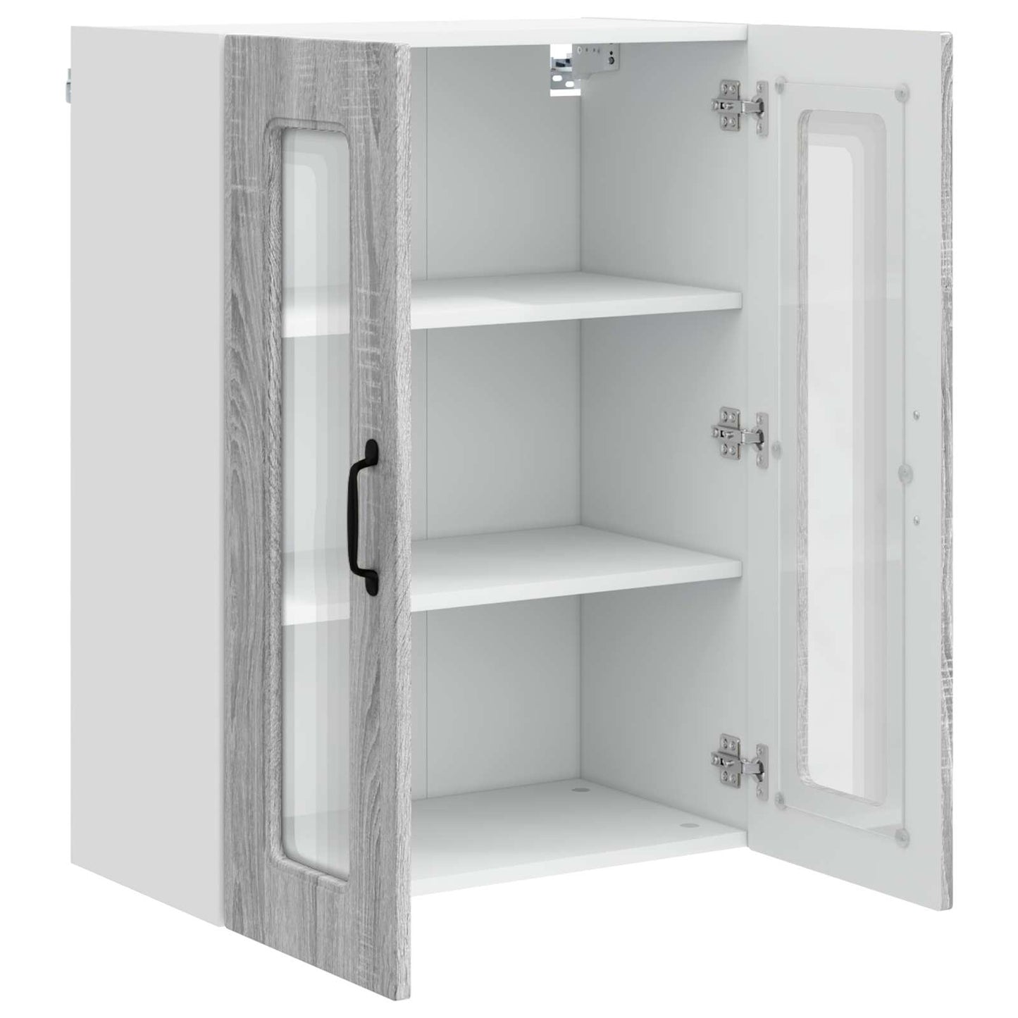 Keukenkast Kalmar Grijs Sonoma 60 x 31 x 80 cm Bewerkt hout is nu te koop bij PeponiXL, paradijselijk wonen!