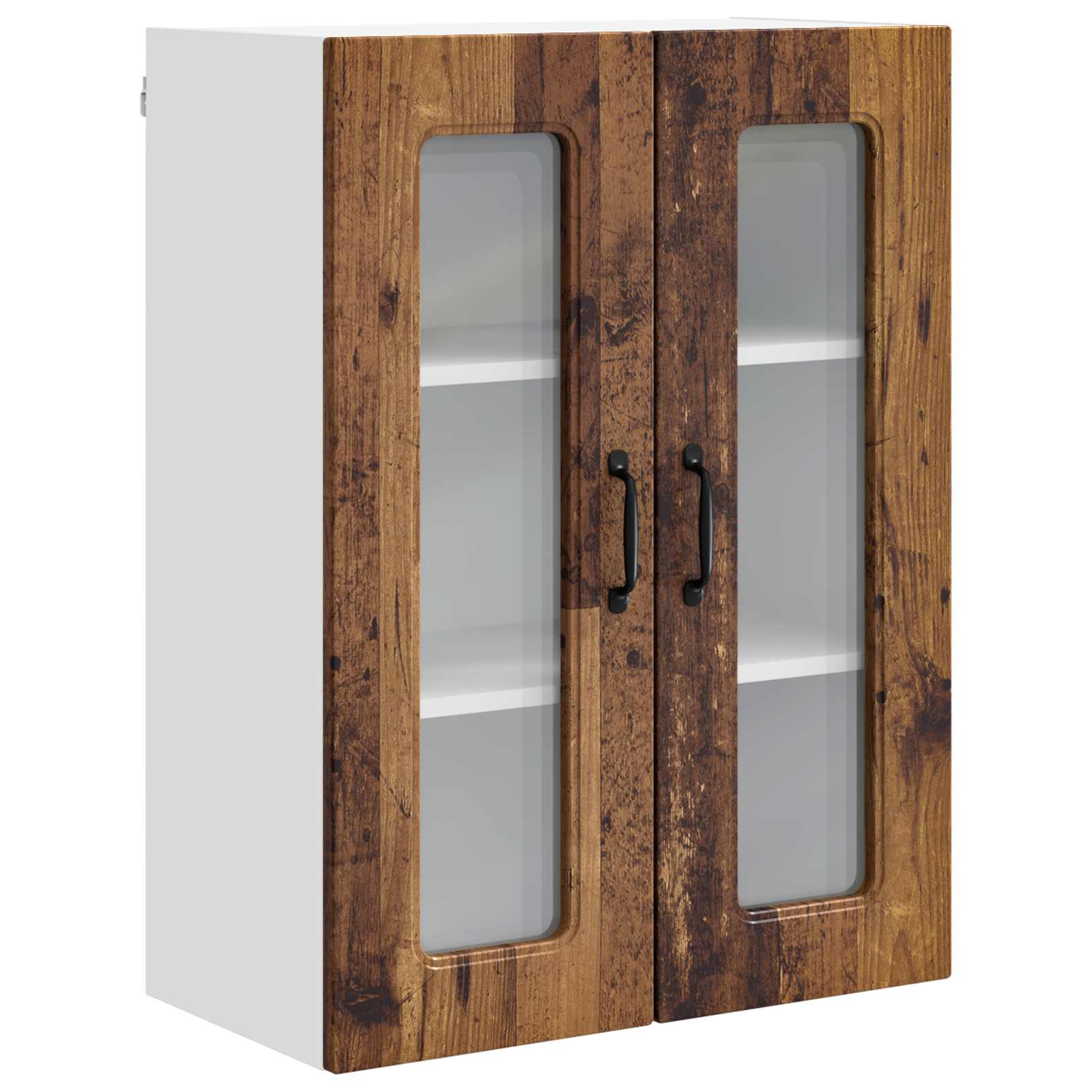 Keukenkast Kalmar Oudhout 60 x 31 x 80 cm Bewerkt hout is nu te koop bij PeponiXL, paradijselijk wonen!