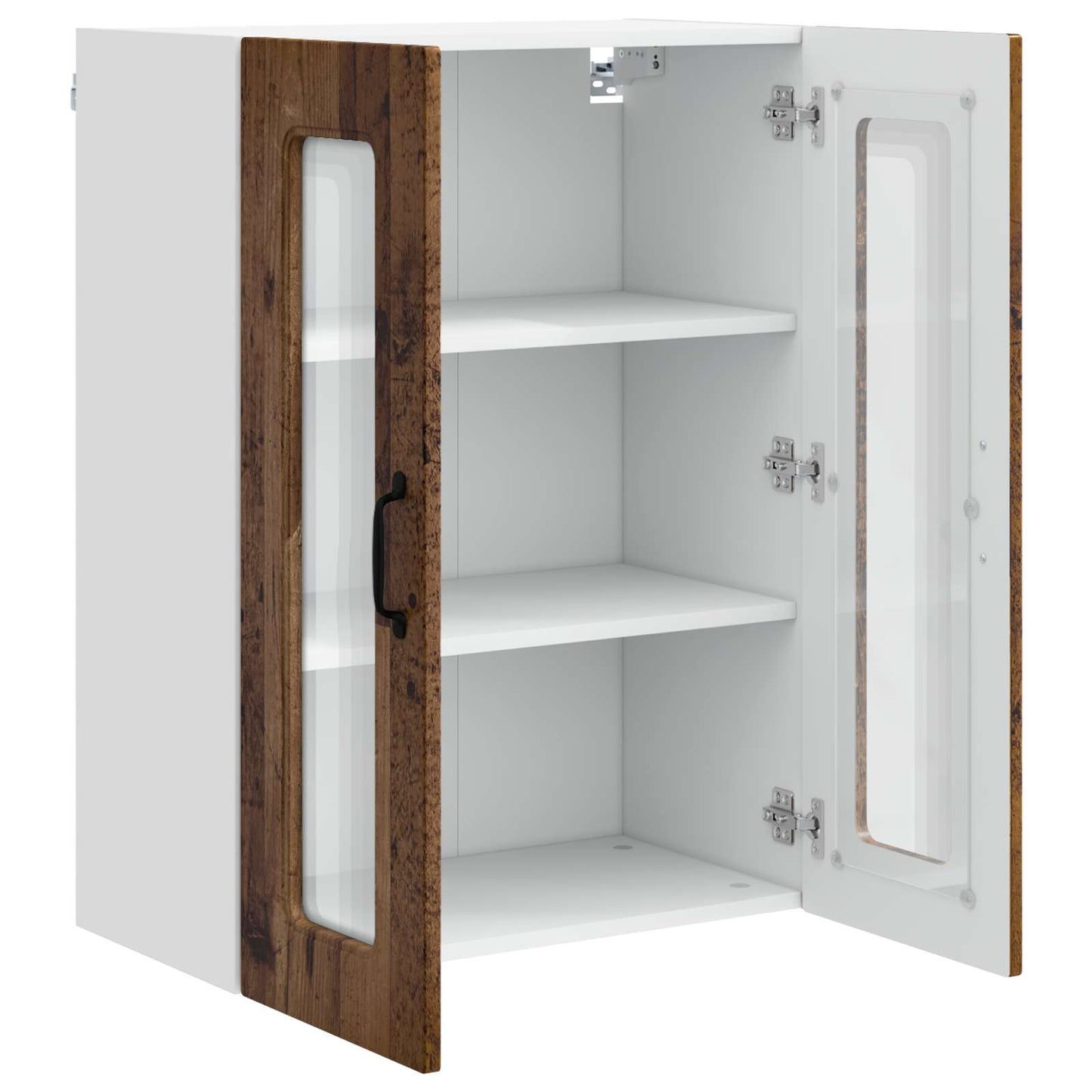 Keukenkast Kalmar Oudhout 60 x 31 x 80 cm Bewerkt hout is nu te koop bij PeponiXL, paradijselijk wonen!