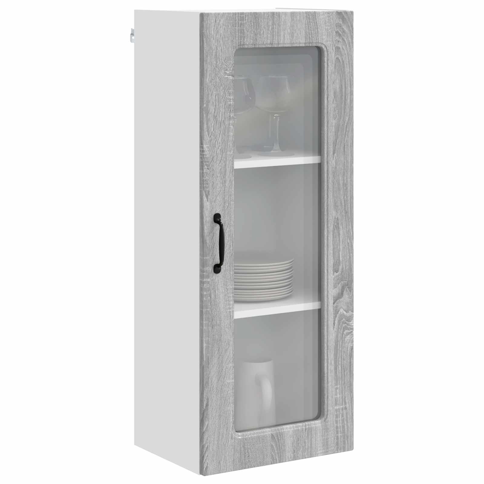 Keukenkast Kalmar Grijs Sonoma 40 x 31 x 100 cm Bewerkt hout is nu te koop bij PeponiXL, paradijselijk wonen!