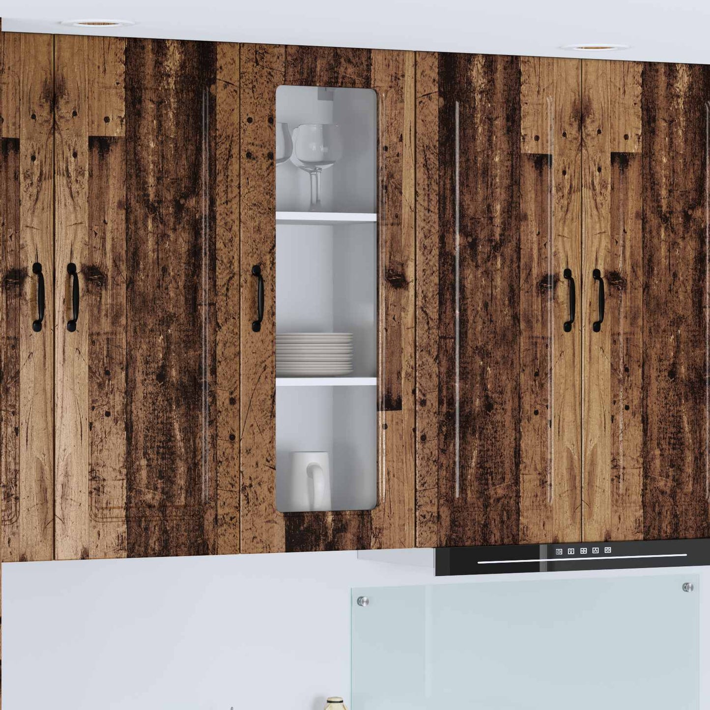 Keukenkast Kalmar Oudhout 40 x 31 x 100 cm Bewerkt hout is nu te koop bij PeponiXL, paradijselijk wonen!