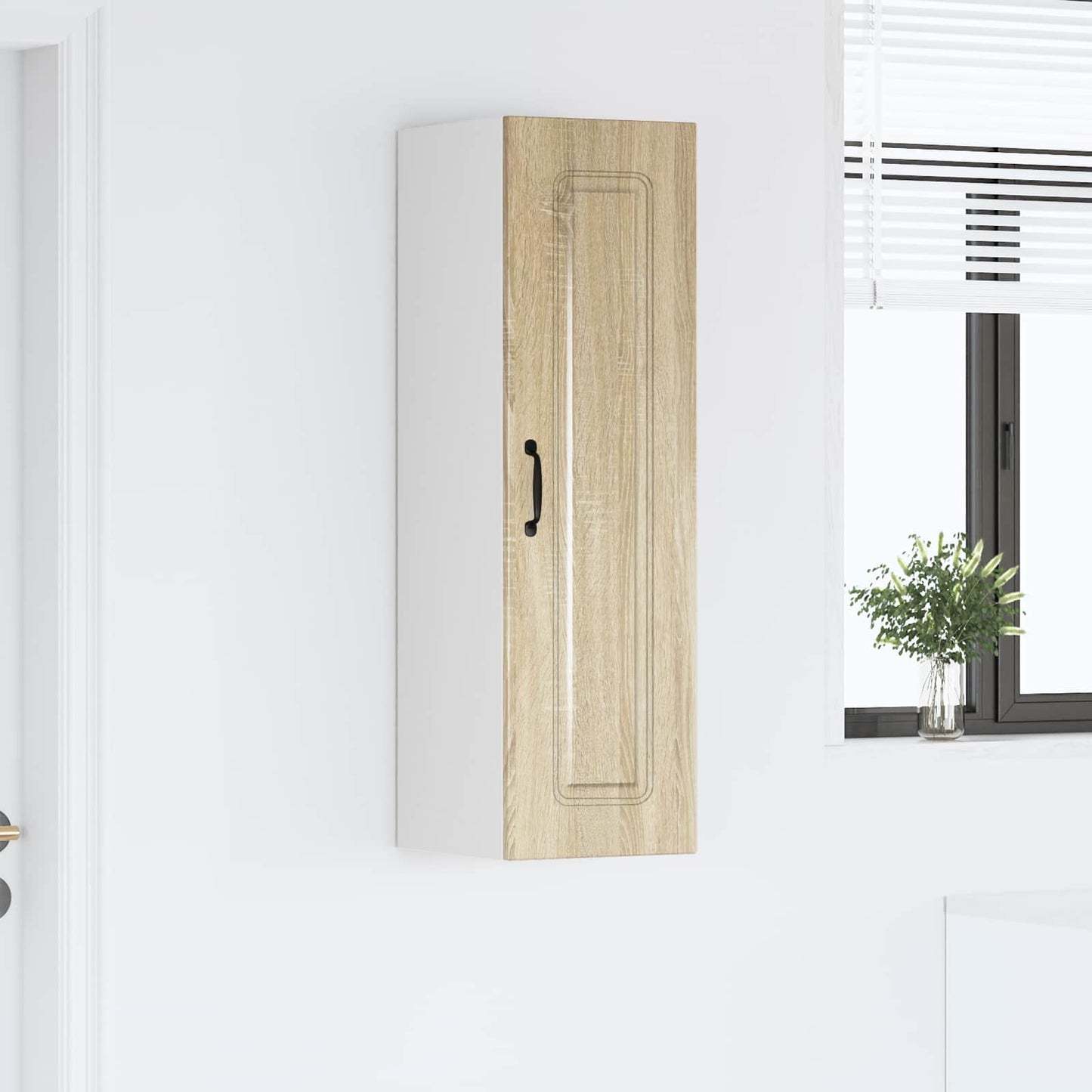 Keukenkast Kalmar Sonoma Eiken 30 x 31 x 100 cm Bewerkt hout is nu te koop bij PeponiXL, paradijselijk wonen!