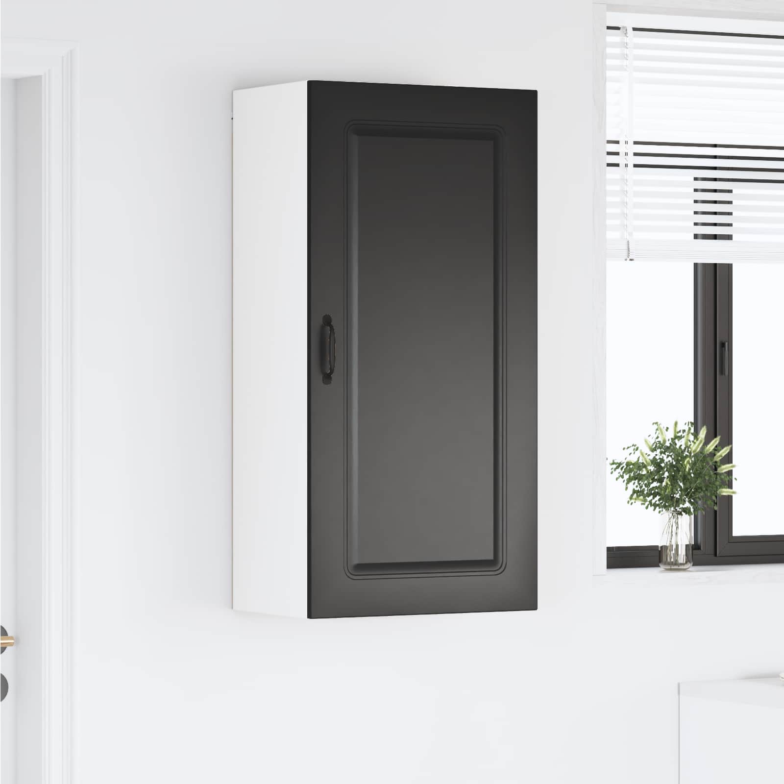 Vaatwasserpaneel Kalmar Zwart 50 x 31 x 100 cm Bewerkt hout is nu te koop bij PeponiXL, paradijselijk wonen!