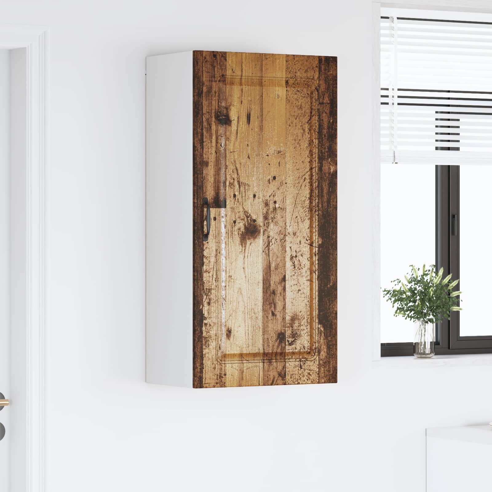 Keukenkast Kalmar Oudhout 50 x 31 x 100 cm Bewerkt hout is nu te koop bij PeponiXL, paradijselijk wonen!