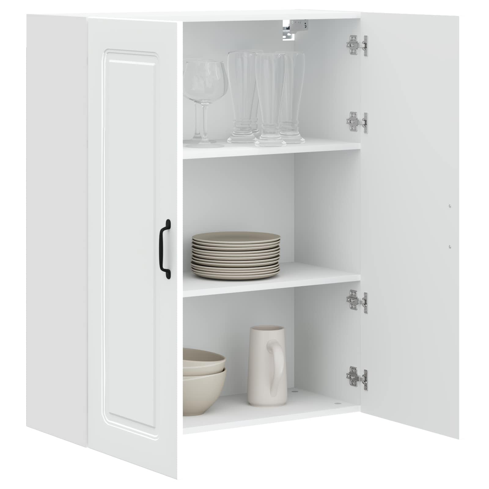 Keukenkast met opslag Kalmar Wit 80 x 31 x 100 cm Bewerkt hout is nu te koop bij PeponiXL, paradijselijk wonen!