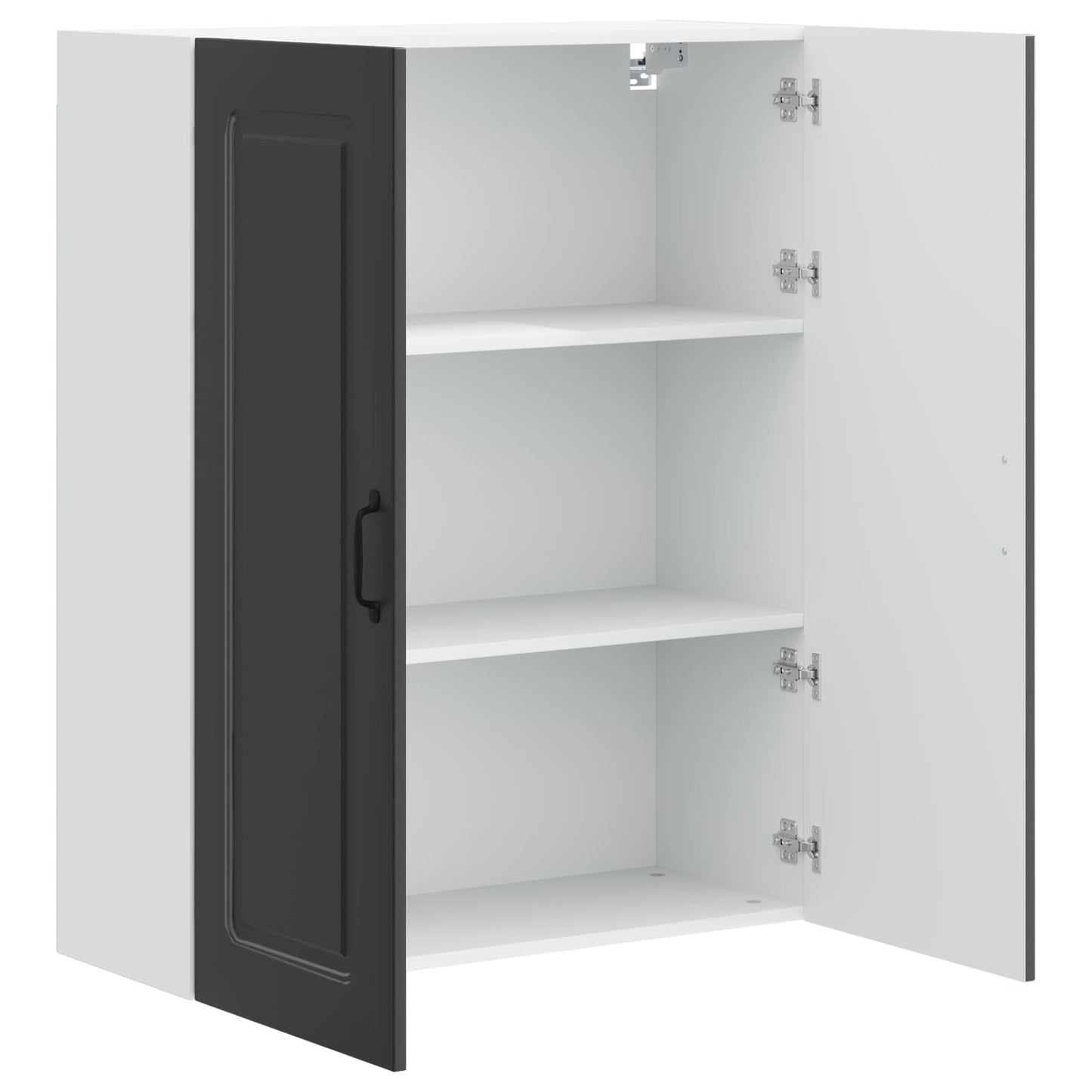 Keukenkast Kalmar Zwart 80 x 31 x 100 cm Bewerkt hout is nu te koop bij PeponiXL, paradijselijk wonen!