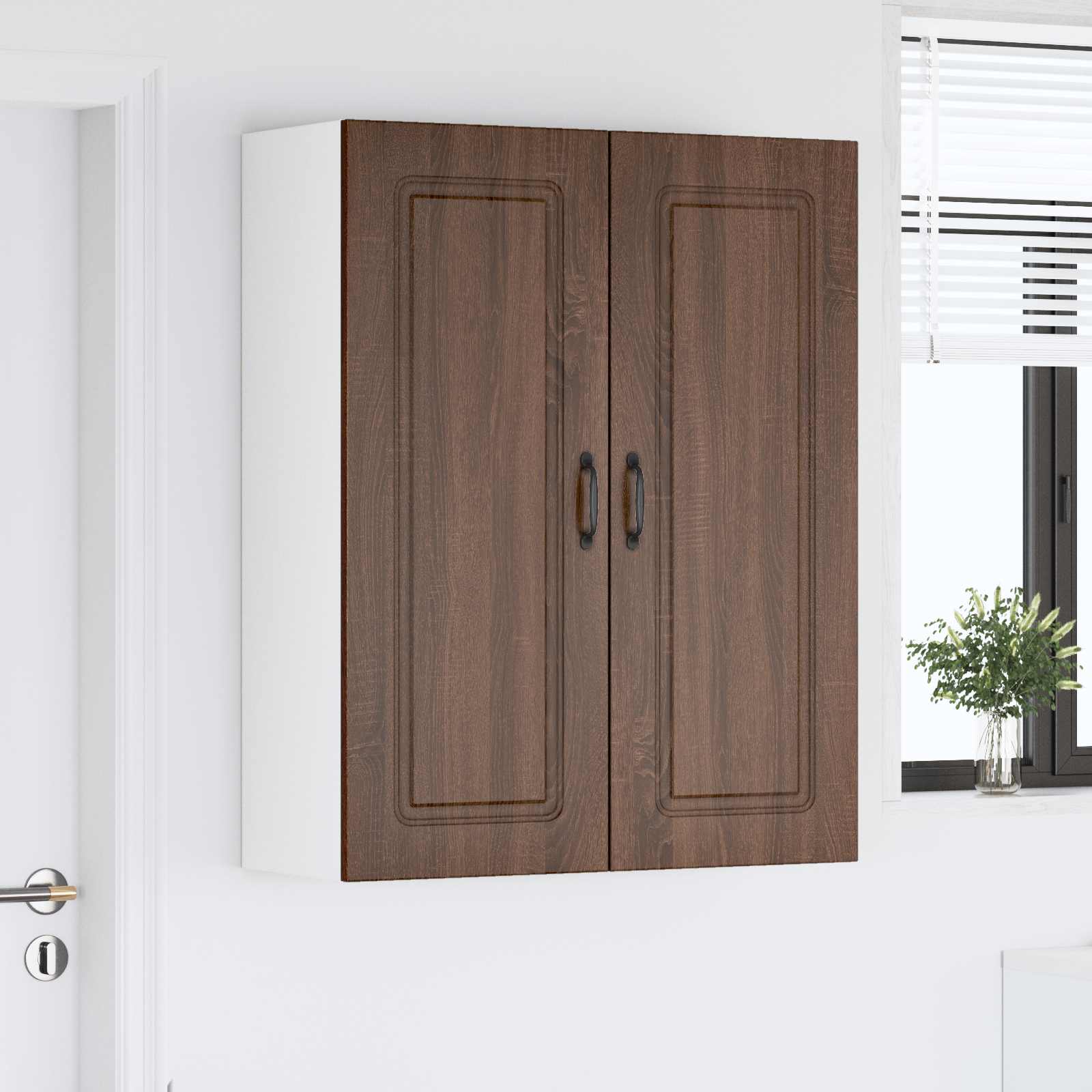 Vaatwasserpaneel met opslag Kalmar Bruin Eiken 80 x 31 x 100 cm is nu te koop bij PeponiXL, paradijselijk wonen!