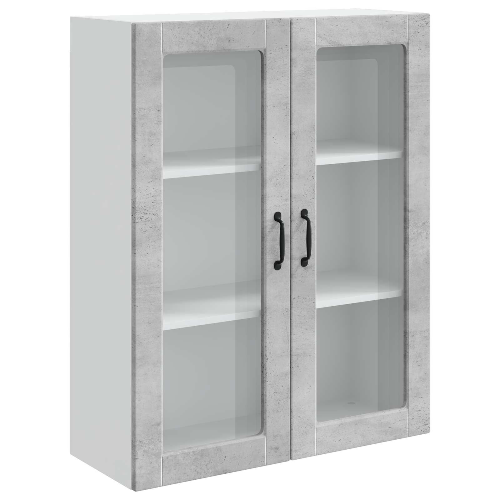 Keukenkast Kalmar Beton Grijs 80 x 31 x 100 cm Bewerkt hout is nu te koop bij PeponiXL, paradijselijk wonen!