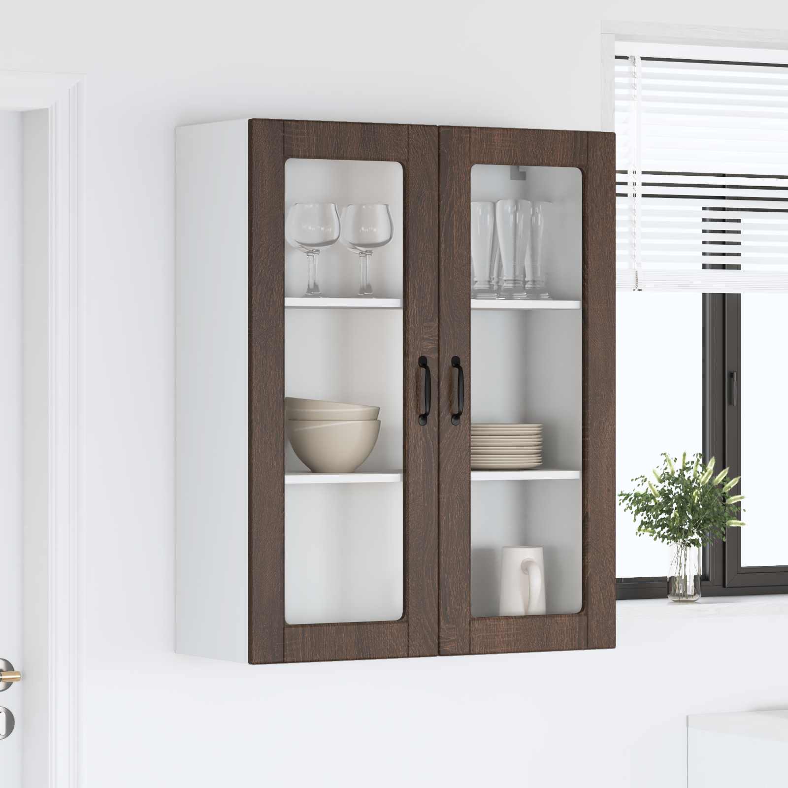 Vaatwasserpaneel met opslag Kalmar Bruin Eiken 80 x 31 x 100 cm is nu te koop bij PeponiXL, paradijselijk wonen!