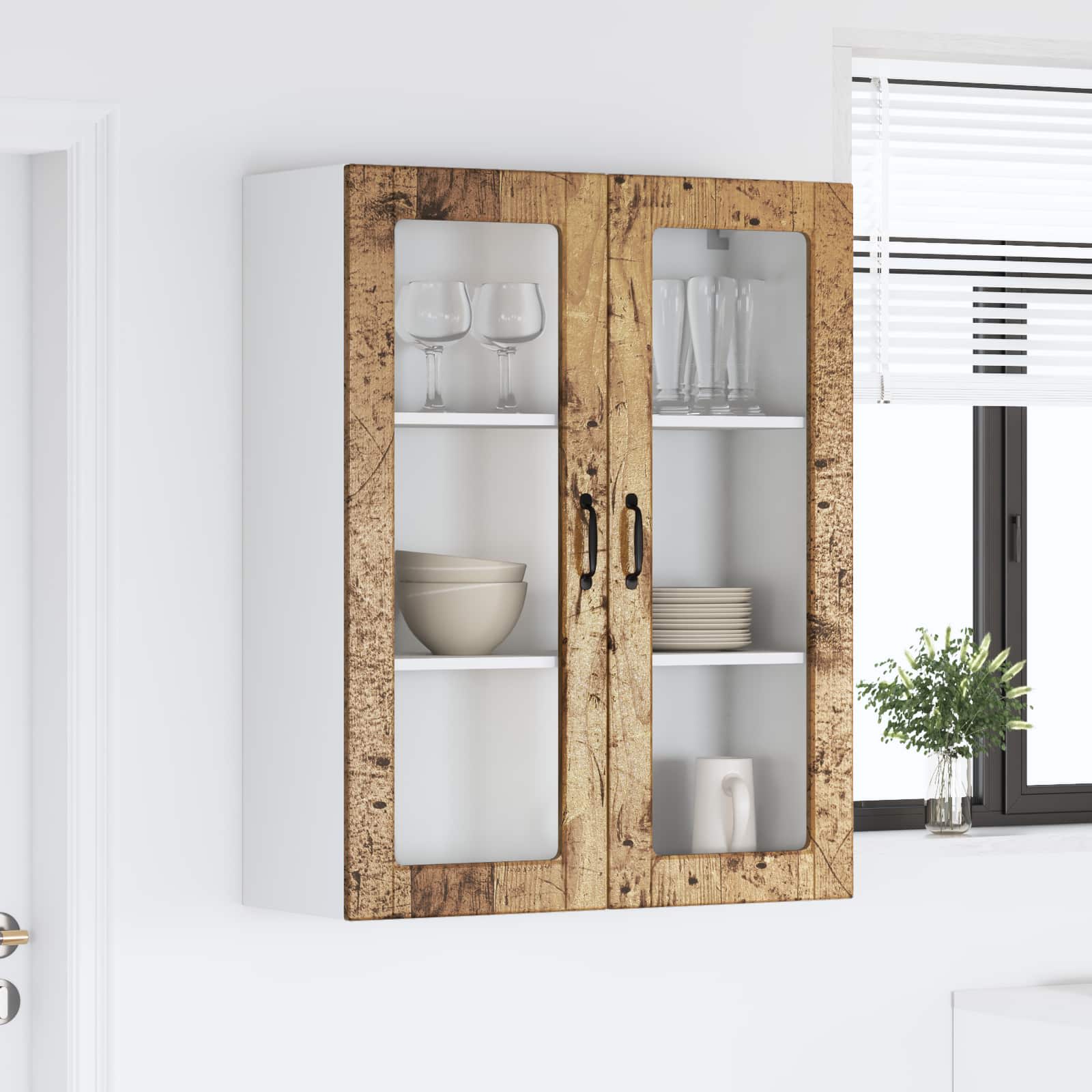 Vaatwasserpaneel Kalmar Oudhout 80 x 31 x 100 cm Bewerkt hout is nu te koop bij PeponiXL, paradijselijk wonen!