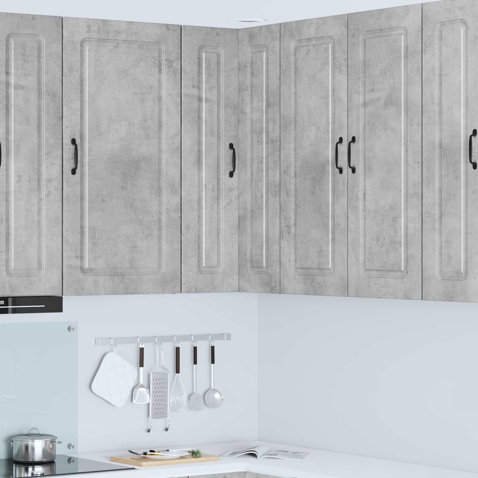 Vaatwasserpaneel met opslag Kalmar Beton Grijs 57 x 57 x 100 cm is nu te koop bij PeponiXL, paradijselijk wonen!