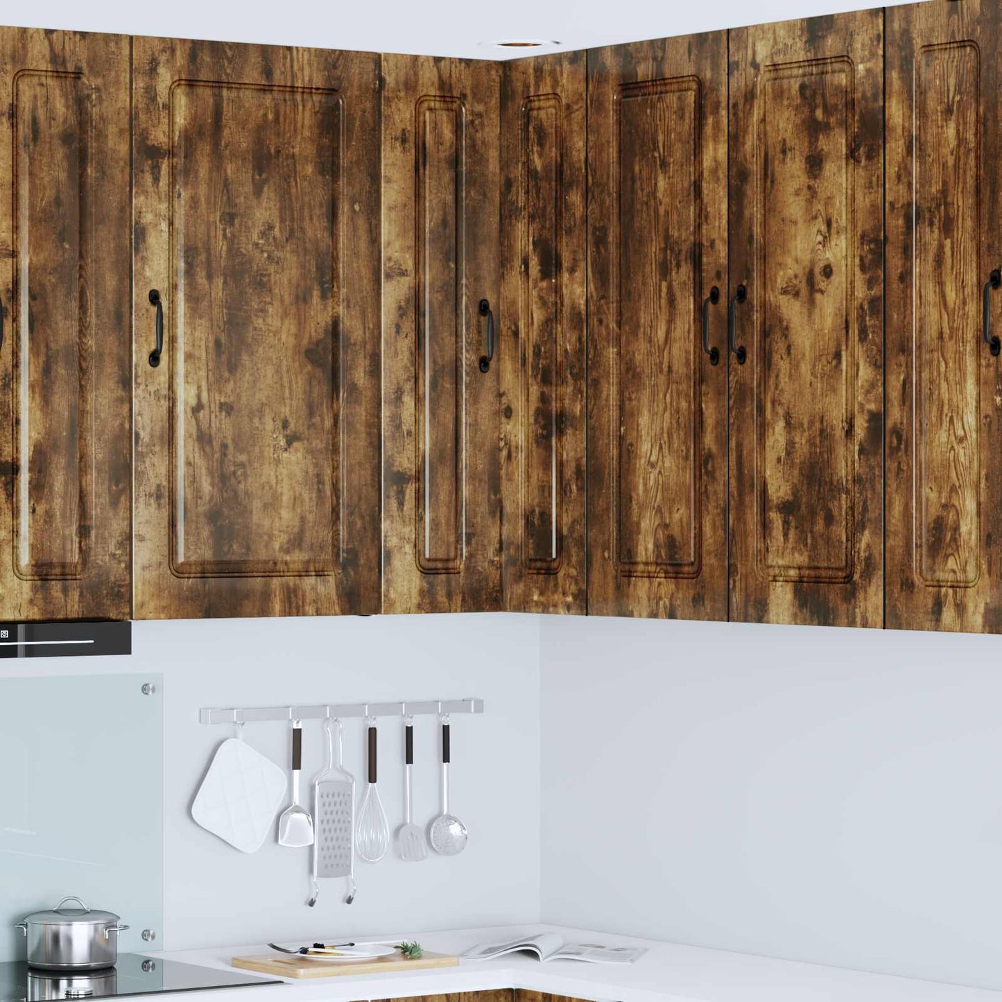 Keukenkast Kalmar Gerookt eiken 57 x 57 x 100 cm Bewerkt hout is nu te koop bij PeponiXL, paradijselijk wonen!