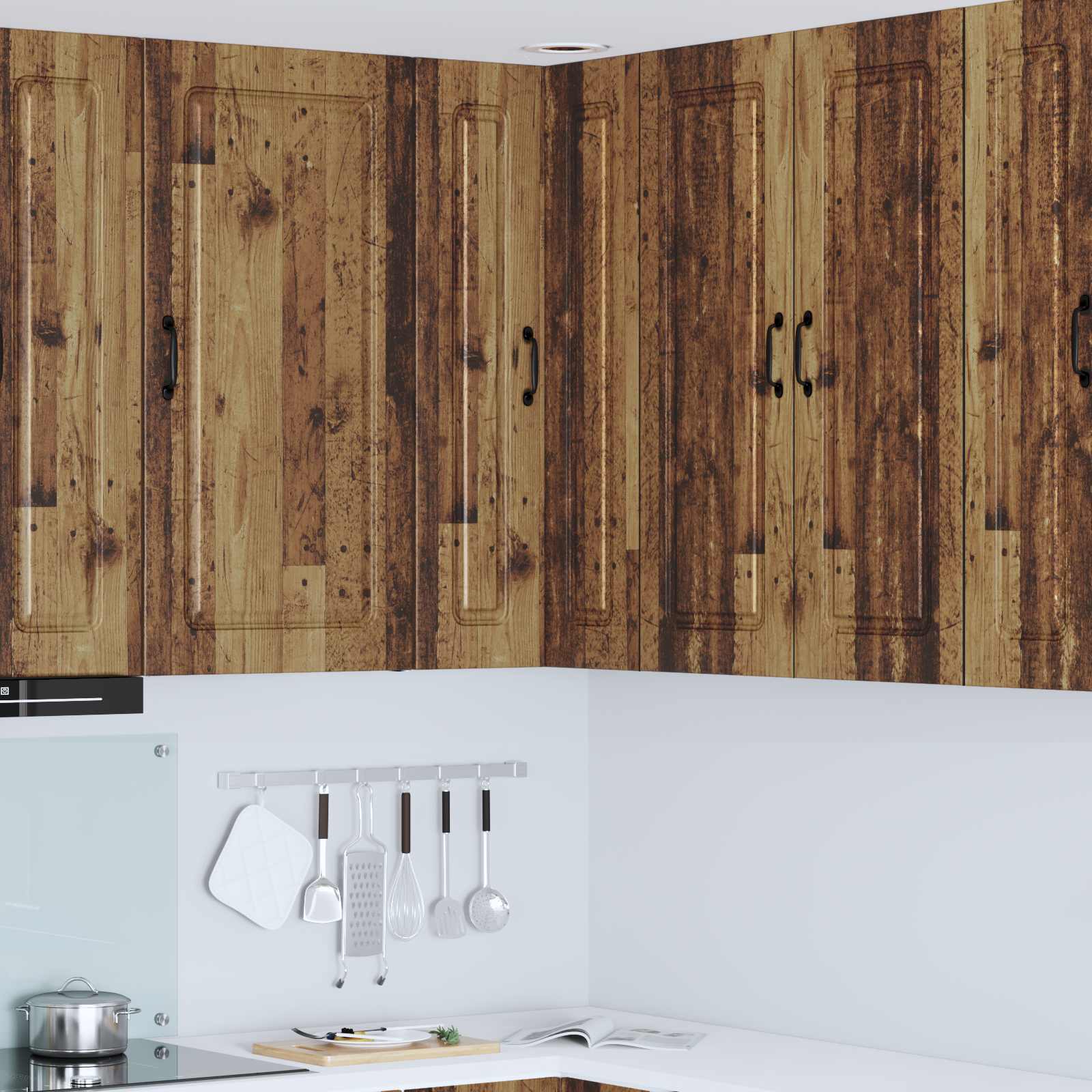 Vaatwasserpaneel Kalmar Oudhout 57 x 57 x 100 cm Bewerkt hout is nu te koop bij PeponiXL, paradijselijk wonen!