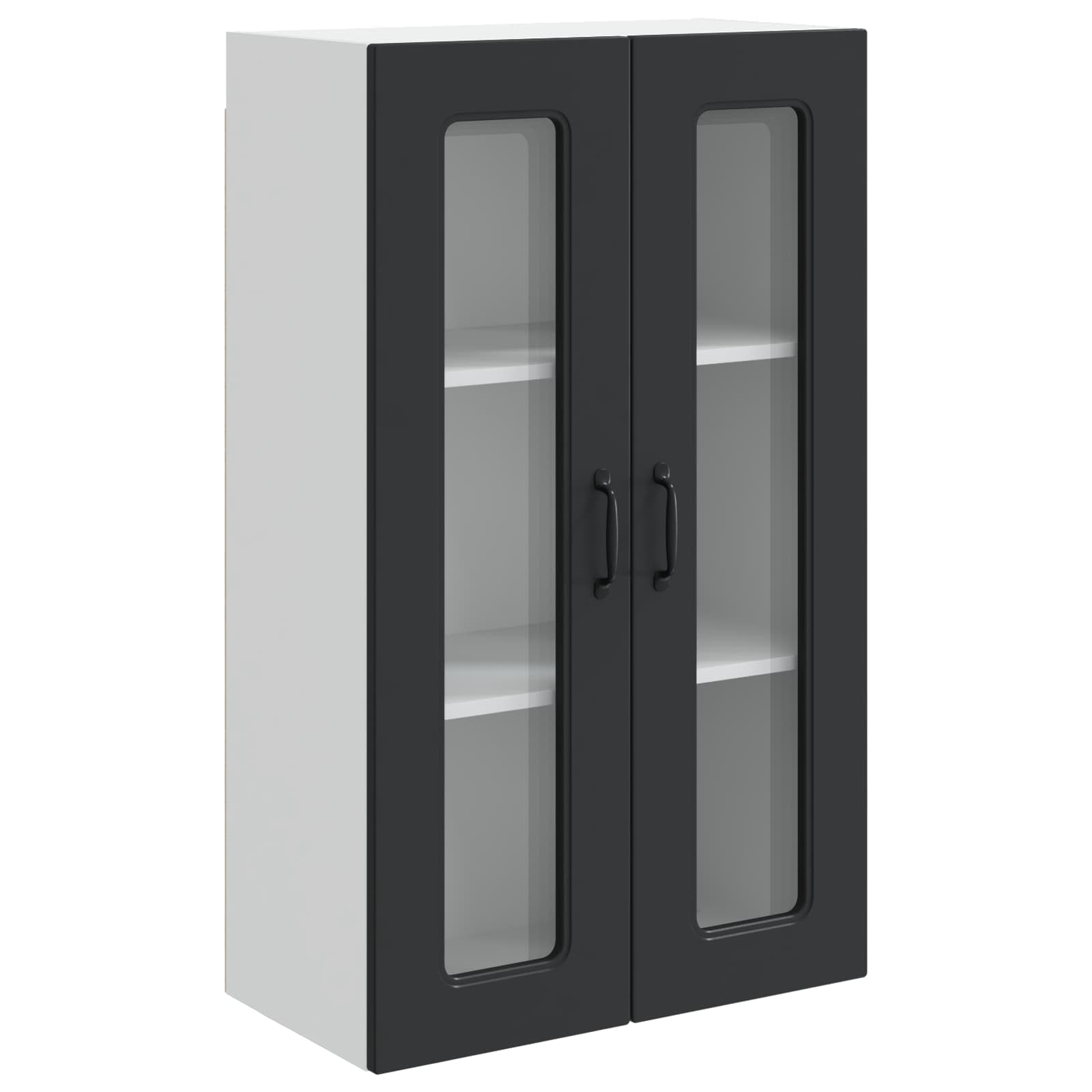 Keukenkast Kalmar Zwart 60 x 31 x 100 cm Bewerkt hout is nu te koop bij PeponiXL, paradijselijk wonen!