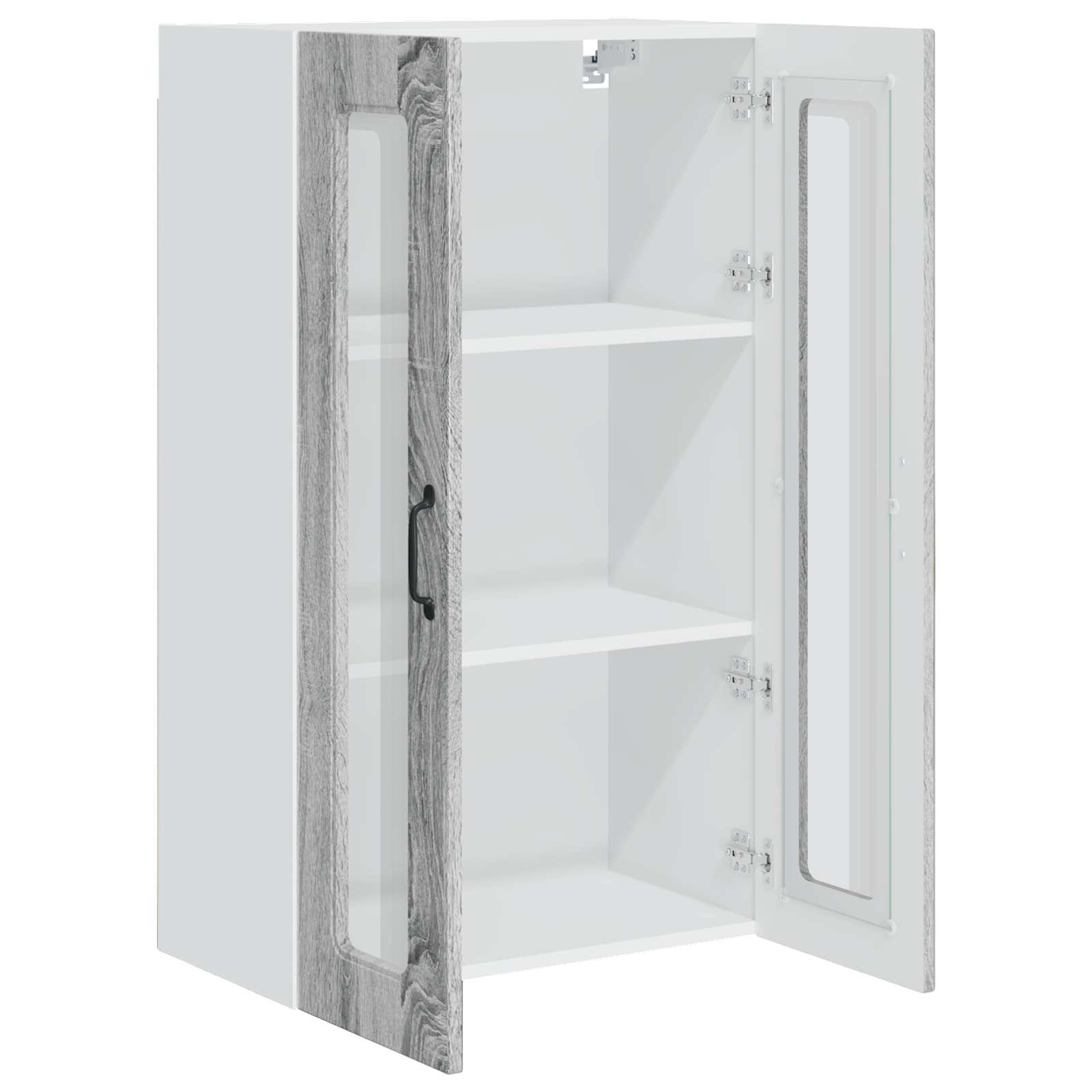 Keukenkast Kalmar Grijs Sonoma 60 x 31 x 100 cm Bewerkt hout is nu te koop bij PeponiXL, paradijselijk wonen!