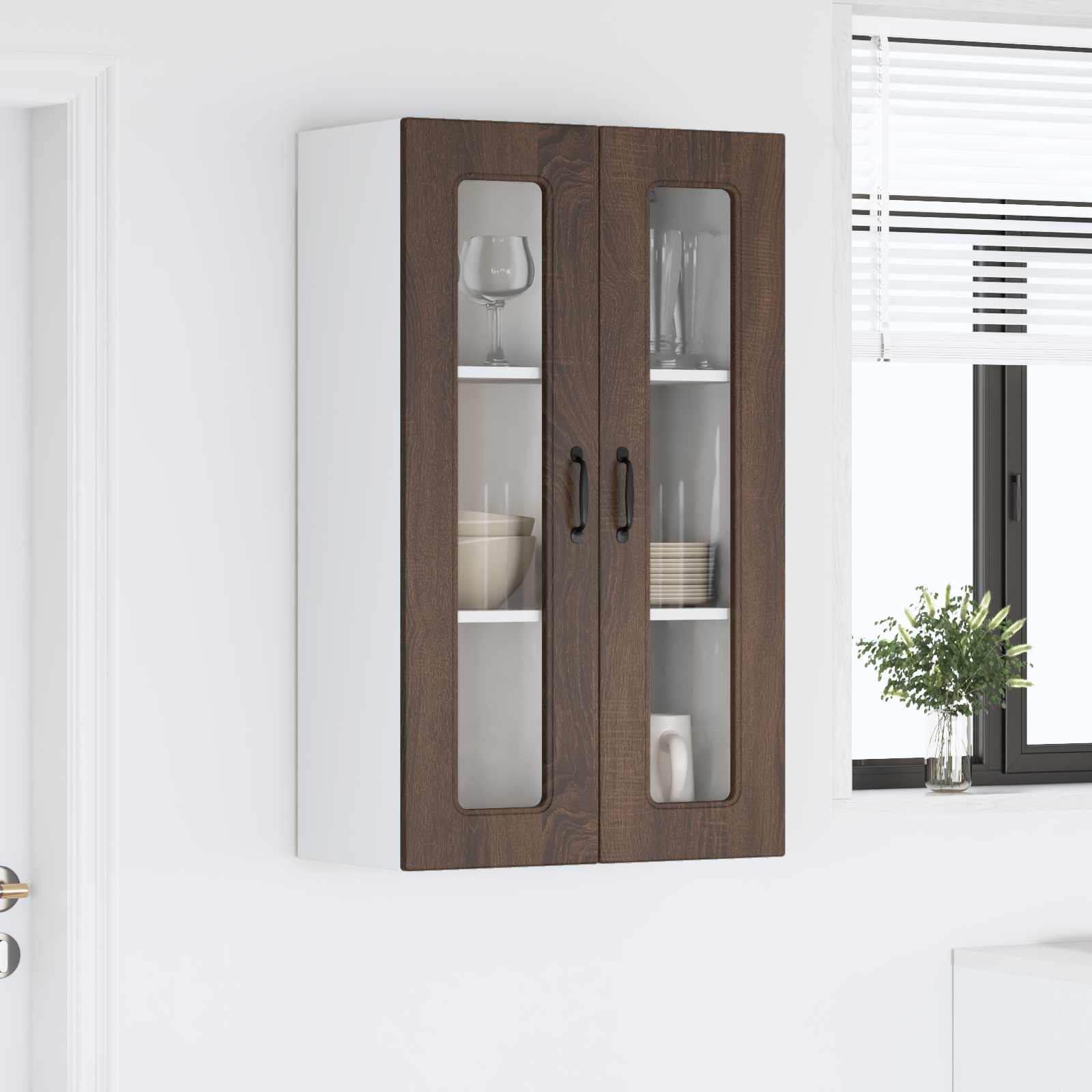 Vaatwasserpaneel met opslag Kalmar Bruin Eiken 60 x 31 x 100 cm is nu te koop bij PeponiXL, paradijselijk wonen!
