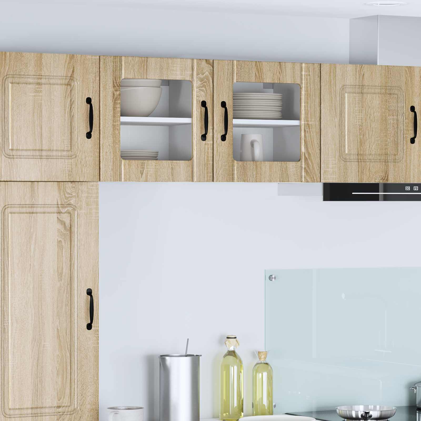 Vaatwasserpaneel Lucca 2 pcs Sonoma Eiken 40 x 31 x 40 cm is nu te koop bij PeponiXL, paradijselijk wonen!