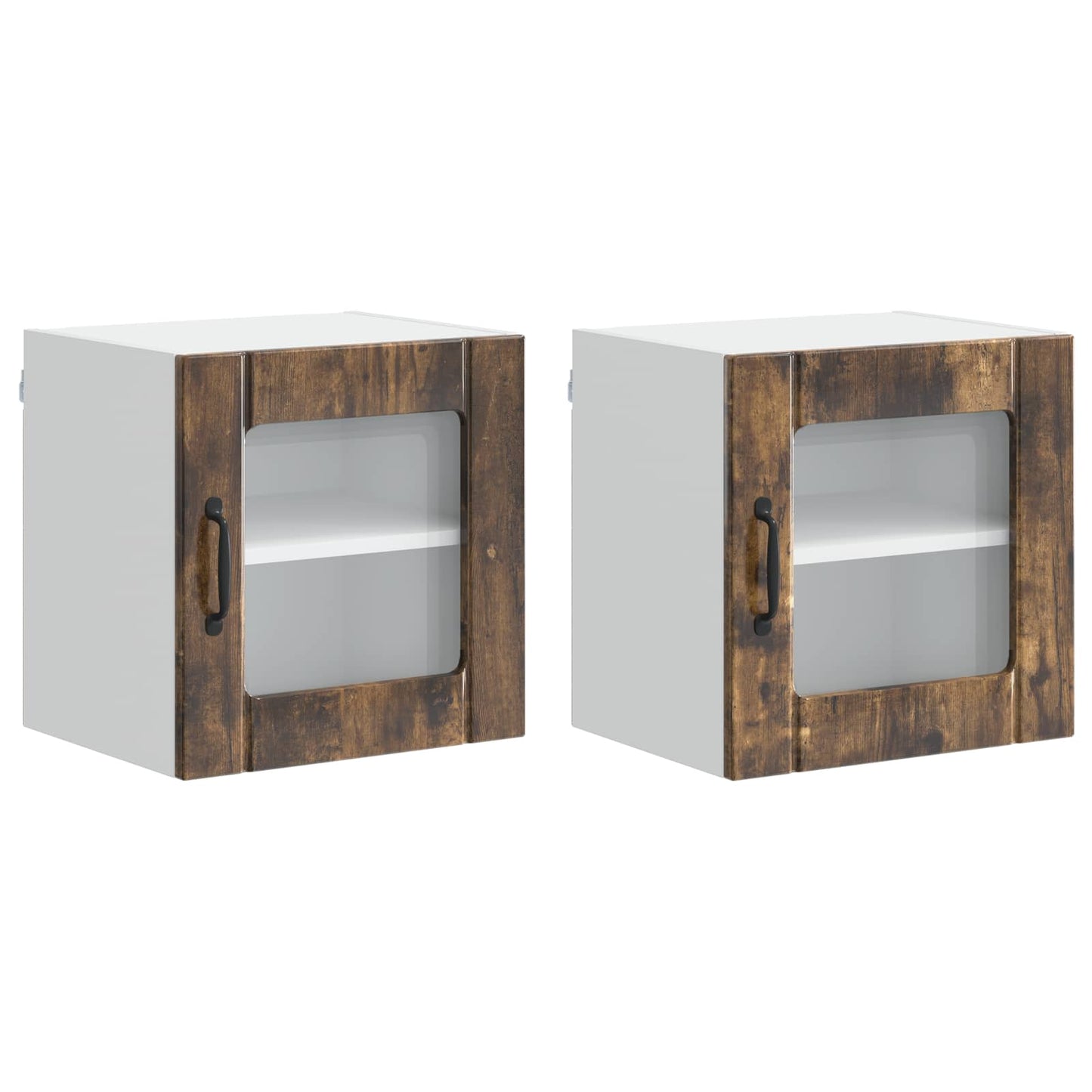 Vaatwasserpaneel Lucca 2 pcs Gerookt eiken 40 x 31 x 40 cm is nu te koop bij PeponiXL, paradijselijk wonen!