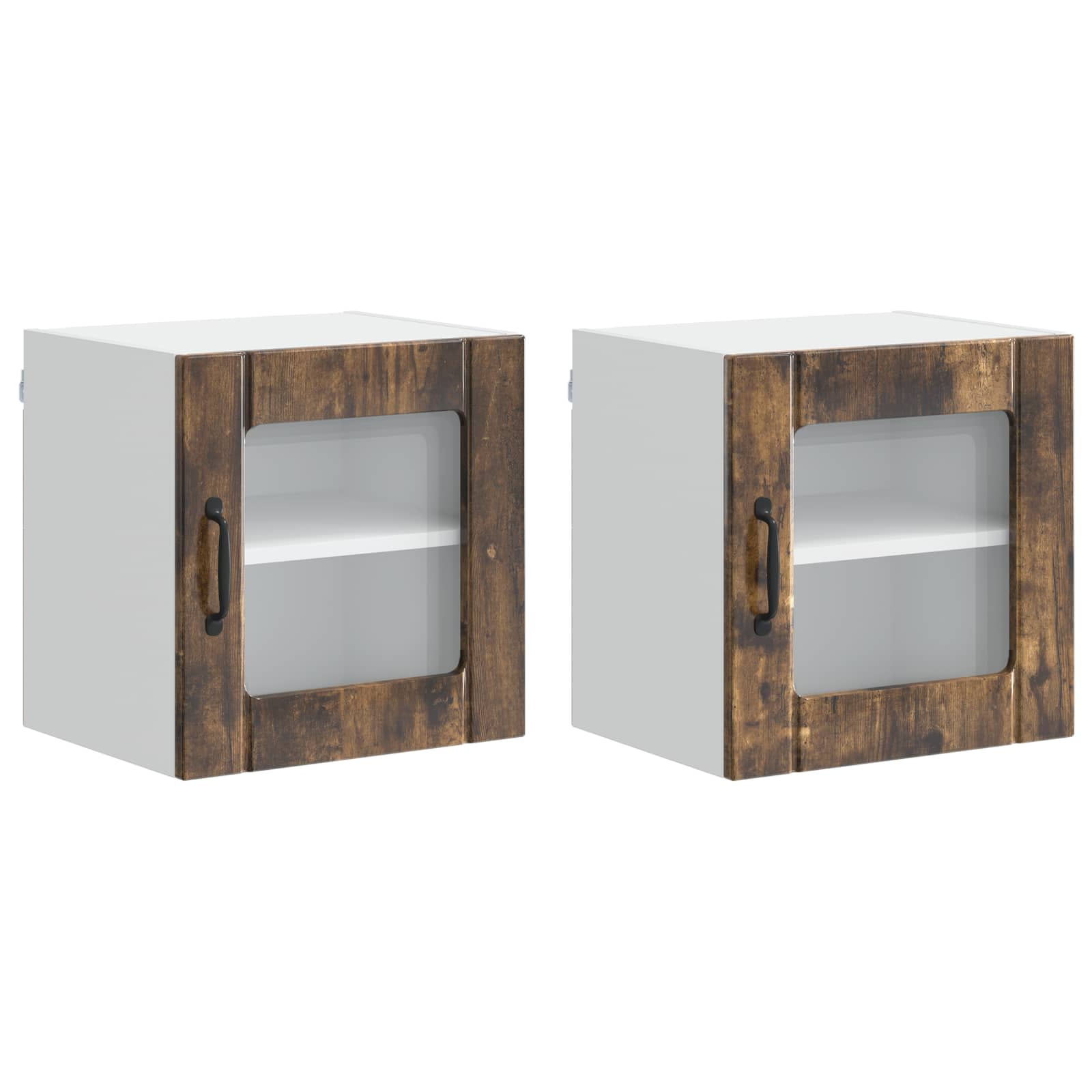 Vaatwasserpaneel Lucca 2 pcs Gerookt eiken 40 x 31 x 40 cm is nu te koop bij PeponiXL, paradijselijk wonen!