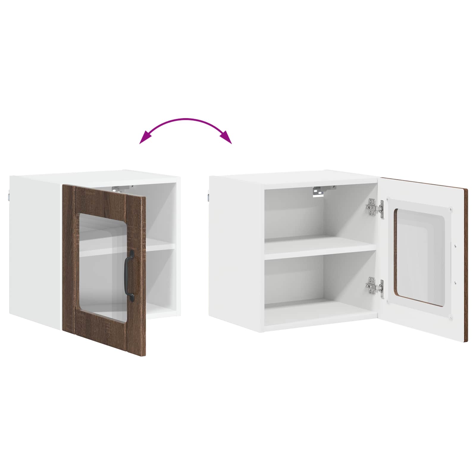 Vaatwasserpaneel Lucca Bruin eiken 40 x 31 x 40 cm Bewerkt hout is nu te koop bij PeponiXL, paradijselijk wonen!