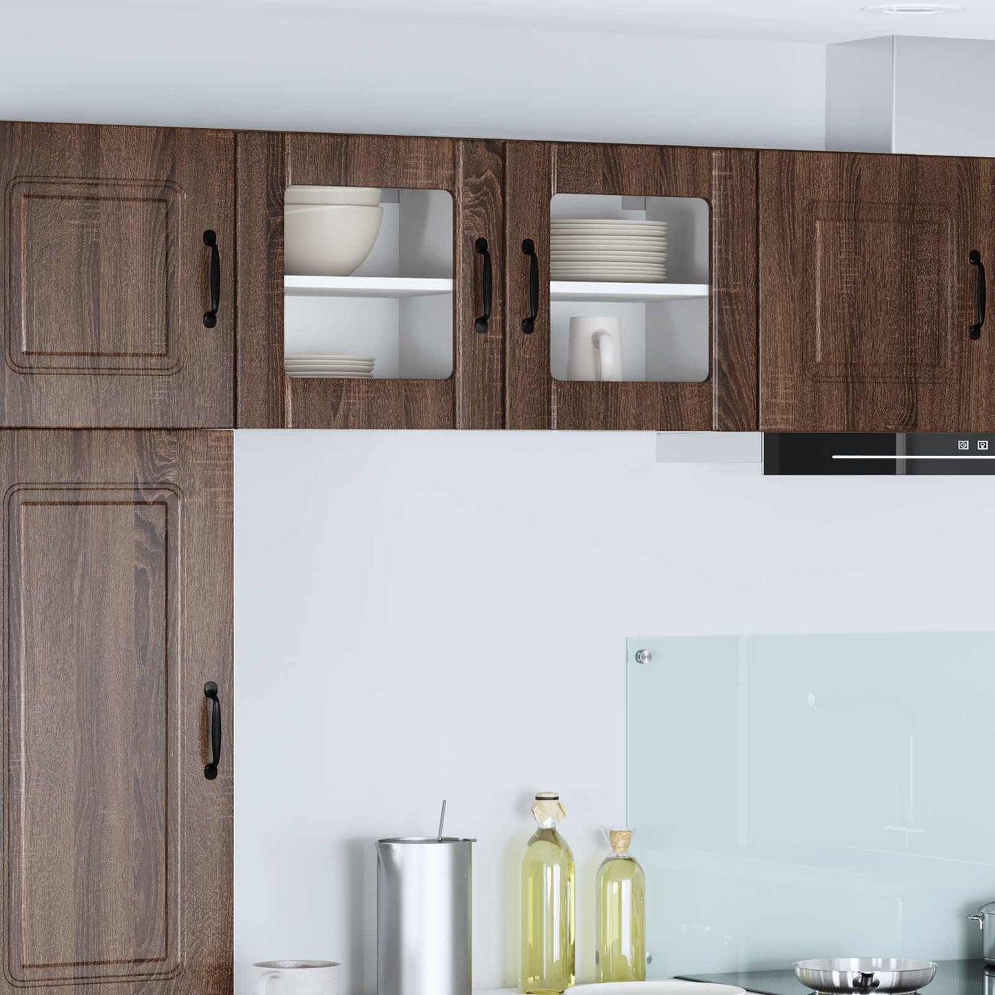 Vaatwasserpaneel Lucca 2 pcs Bruin eiken 40 x 31 x 40 cm is nu te koop bij PeponiXL, paradijselijk wonen!