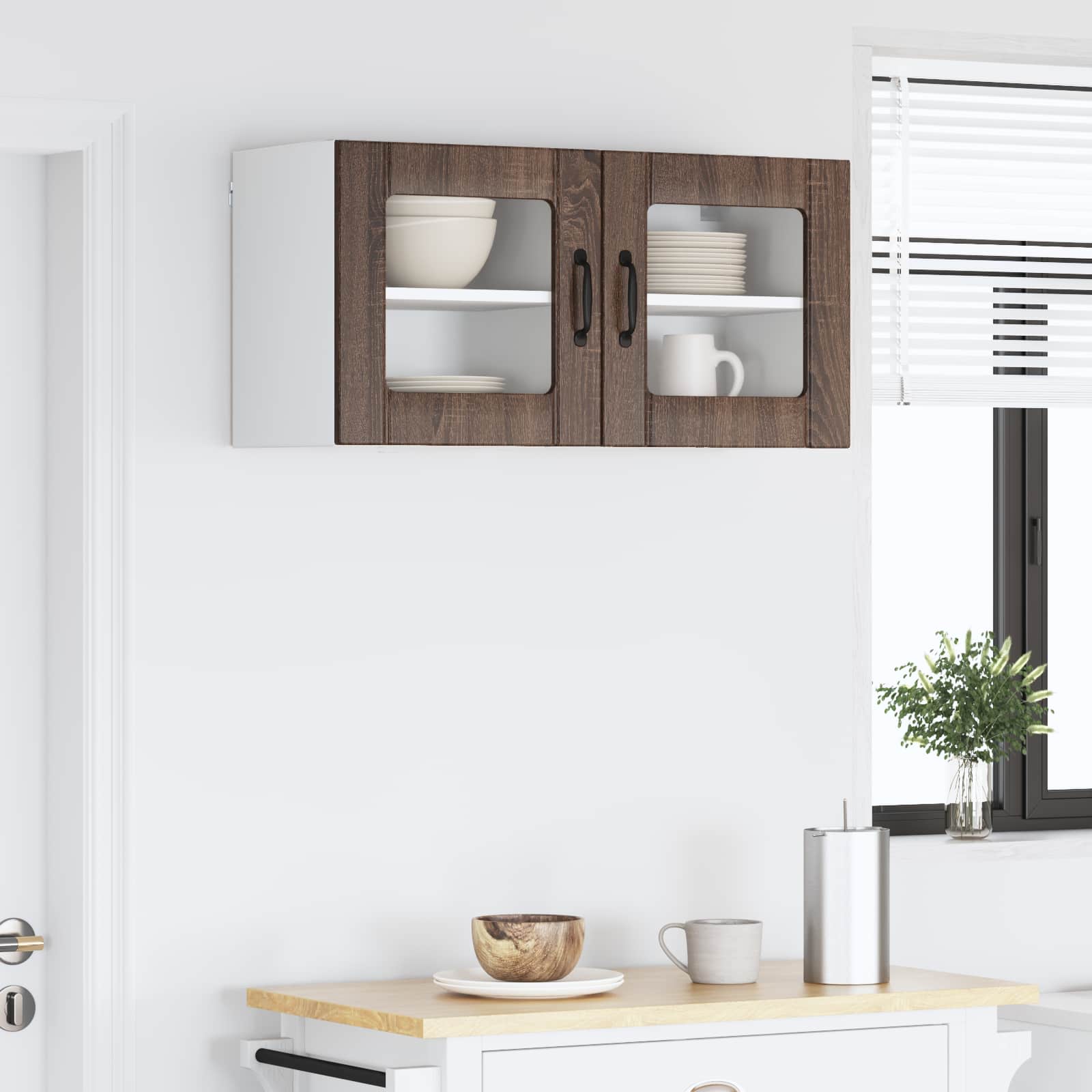 Vaatwasserpaneel Lucca 2 pcs Bruin eiken 40 x 31 x 40 cm is nu te koop bij PeponiXL, paradijselijk wonen!