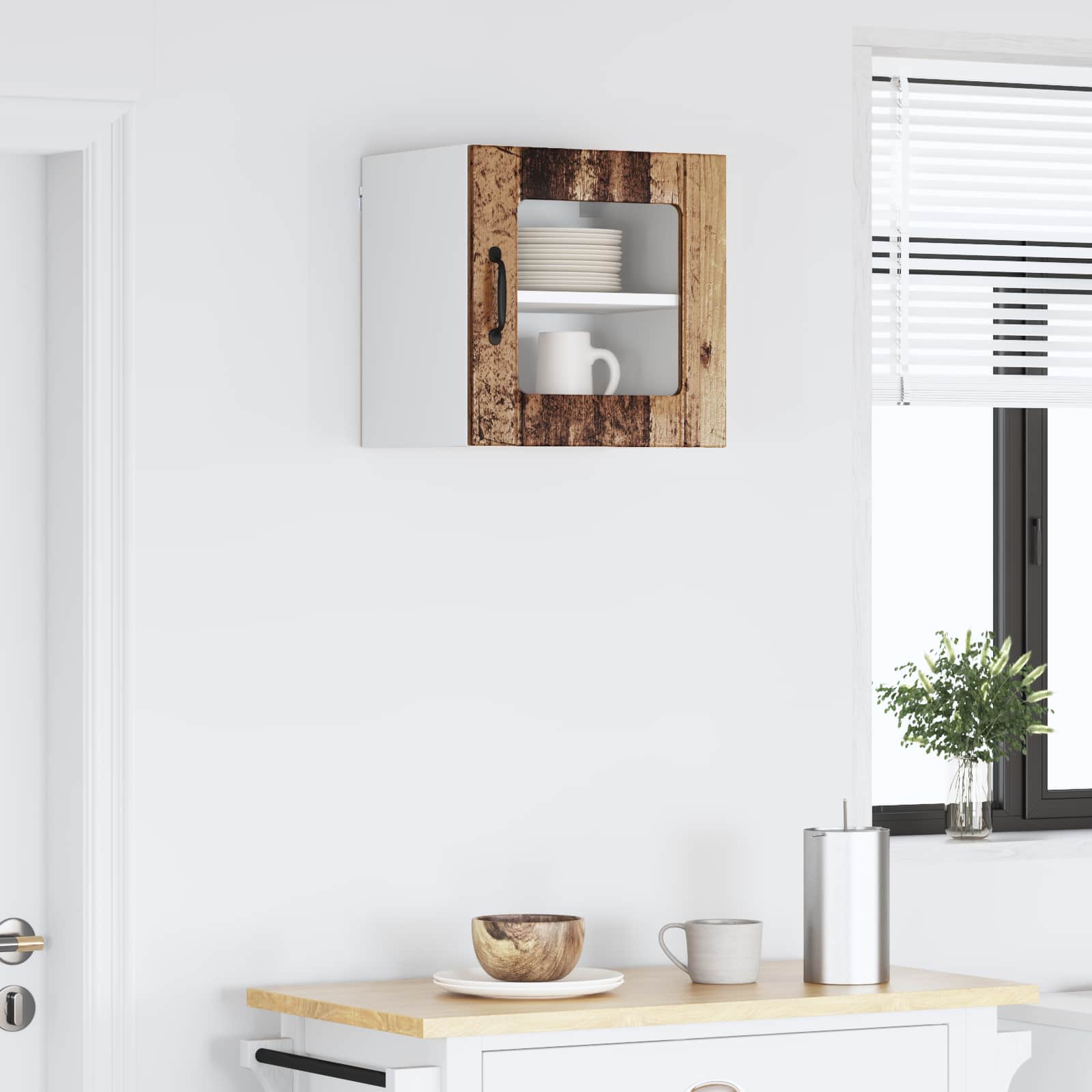 Vaatwasserpaneel Lucca Oud hout 40 x 31 x 40 cm Bewerkt hout is nu te koop bij PeponiXL, paradijselijk wonen!