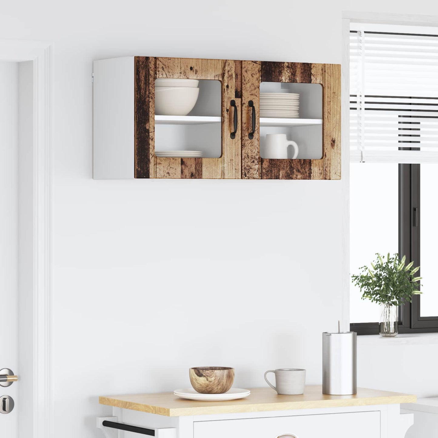 Vaatwasserpaneel Lucca 2 pcs Oud hout 40 x 31 x 40 cm is nu te koop bij PeponiXL, paradijselijk wonen!