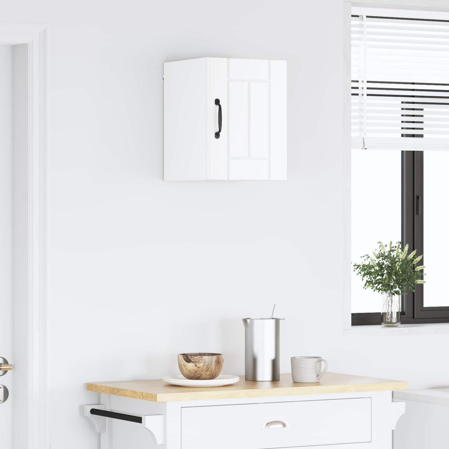 Keukenkast Wit 30 x 31 x 40 cm Bewerkt hout is nu te koop bij PeponiXL, paradijselijk wonen!