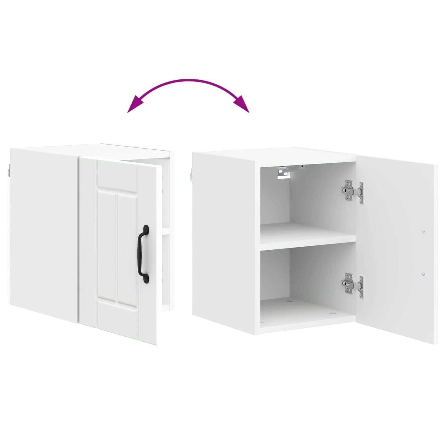 Keukenkast Wit 30 x 31 x 40 cm Bewerkt hout is nu te koop bij PeponiXL, paradijselijk wonen!