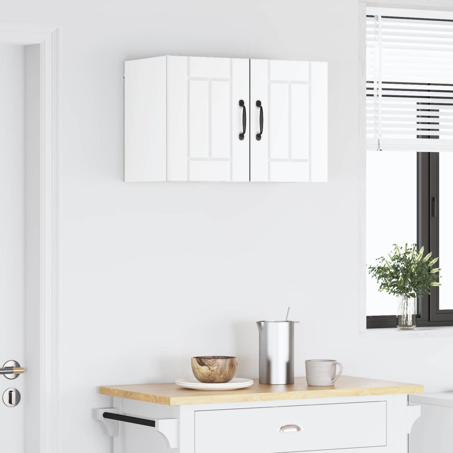 Keukenkast 2 pcs Wit 30 x 31 x 40 cm Bewerkt hout is nu te koop bij PeponiXL, paradijselijk wonen!