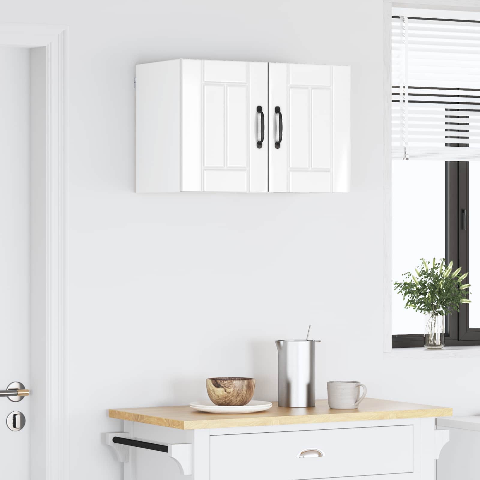 Vaatwasserpaneel Lucca 2 pcs Hoogglans Wit 30 x 31 x 40 cm is nu te koop bij PeponiXL, paradijselijk wonen!