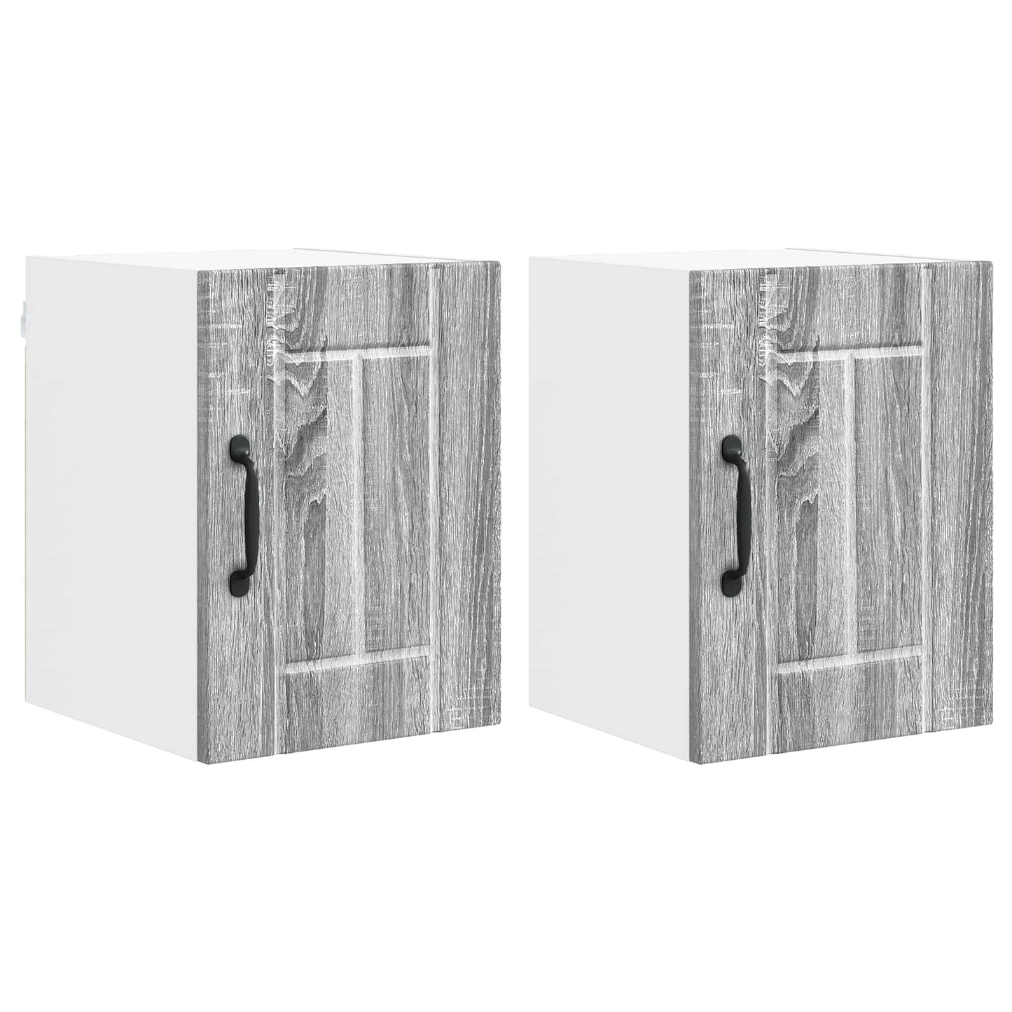 Keukenkast 2 pcs Grijs Sonoma 30 x 31 x 40 cm Bewerkt hout is nu te koop bij PeponiXL, paradijselijk wonen!