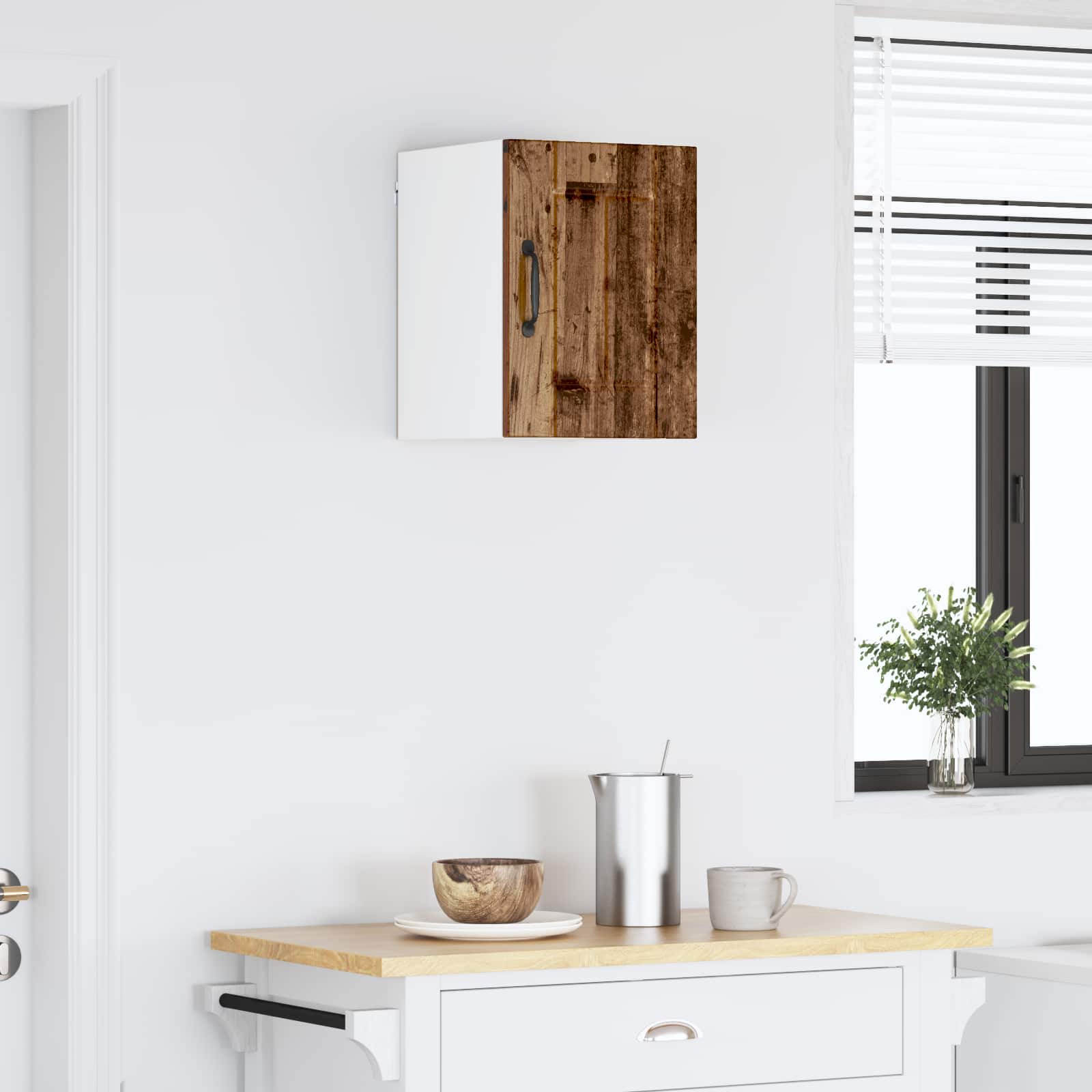 Keukenkast Oudhout 30 x 31 x 40 cm Bewerkt hout is nu te koop bij PeponiXL, paradijselijk wonen!