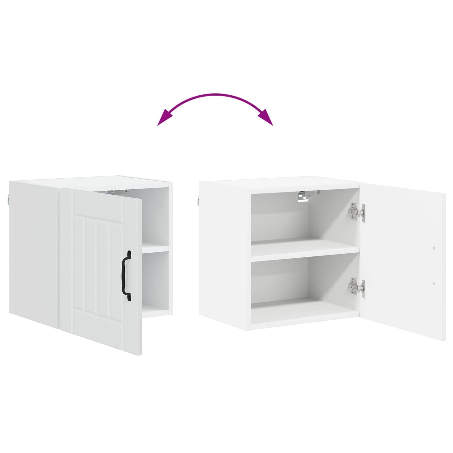 Keukenkast Wit 40 x 31 x 40 cm Bewerkt hout is nu te koop bij PeponiXL, paradijselijk wonen!